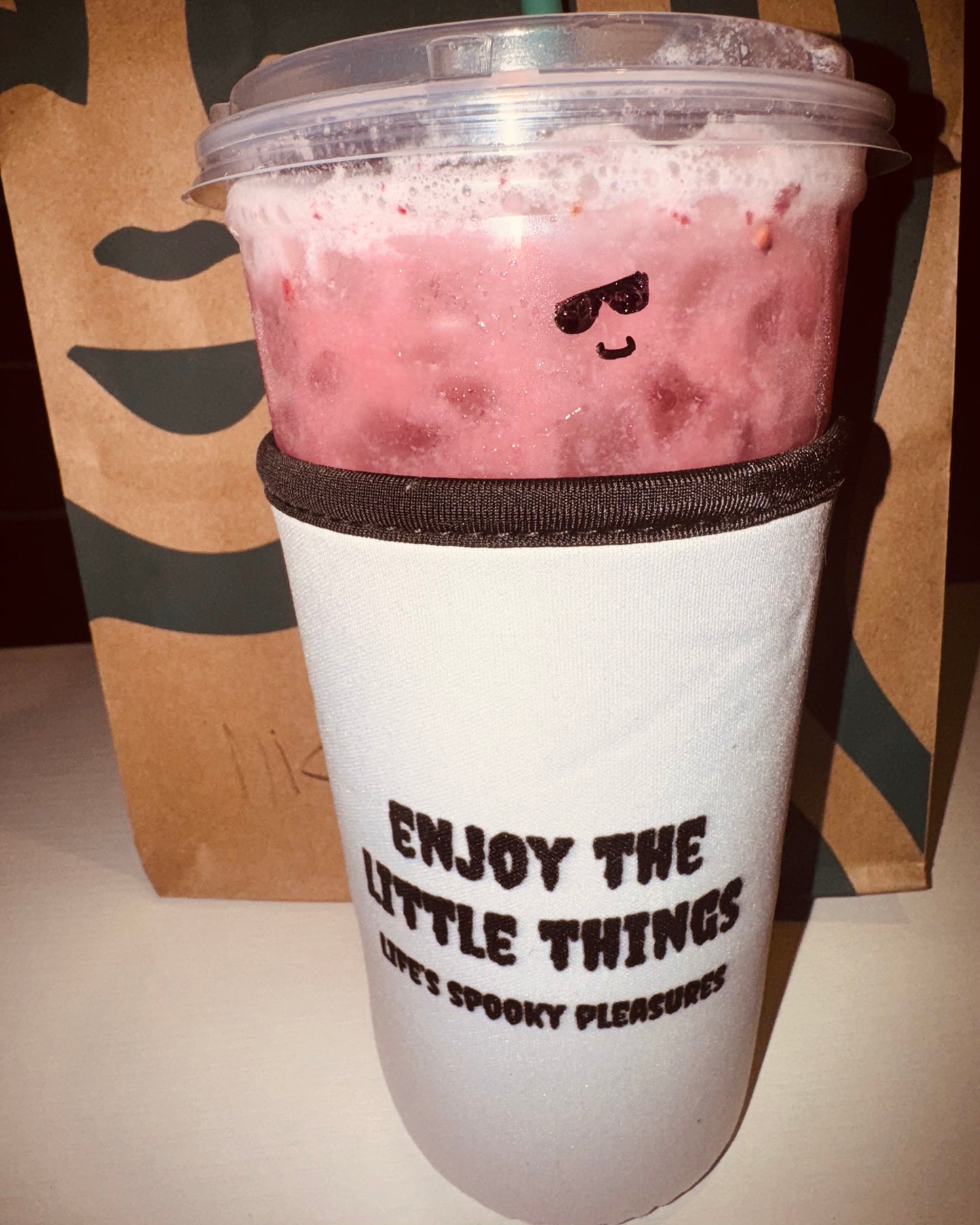 Enjoy The Little Things Iced Coffee Koozie