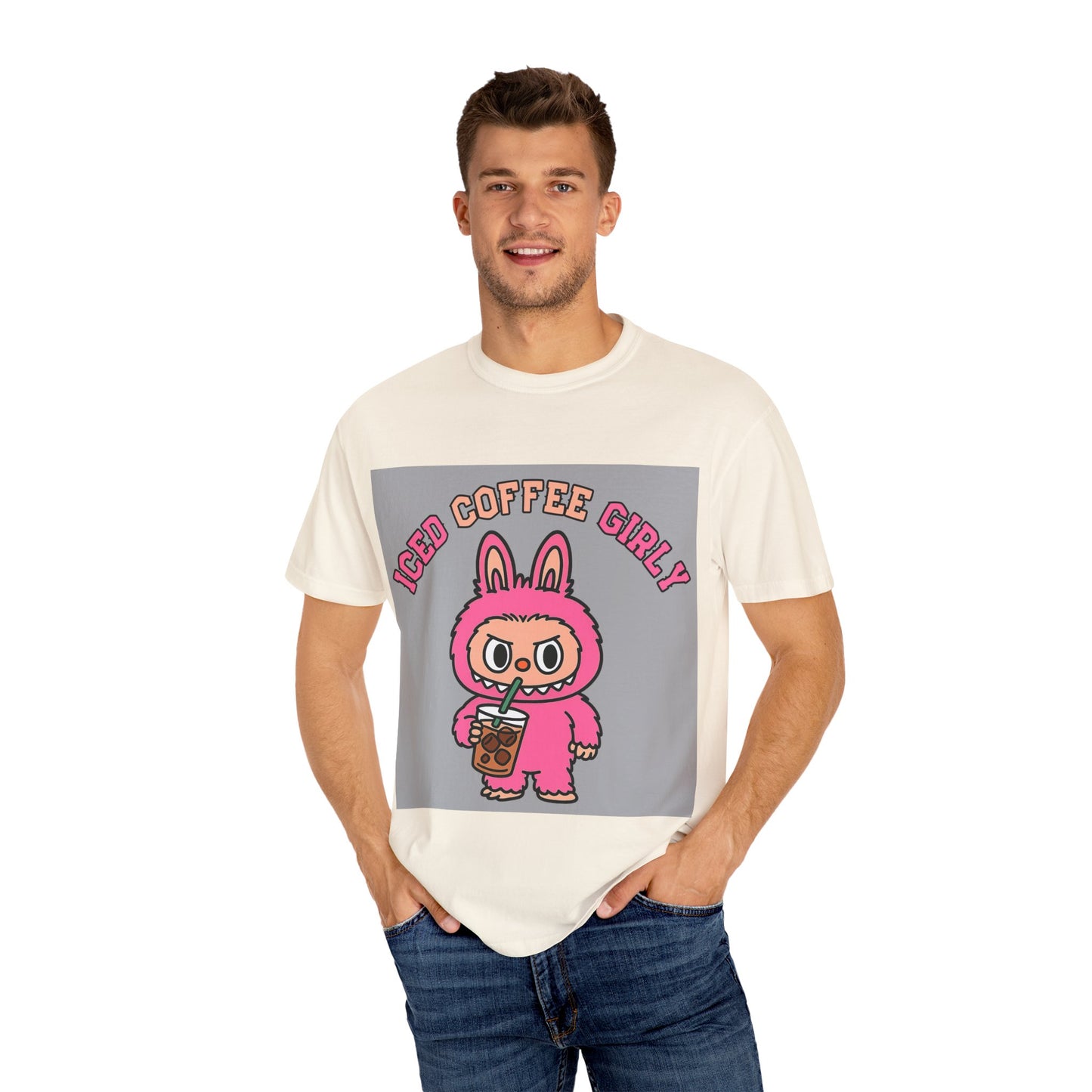 BuBu Iced Coffee Girly Comfort Colors Tee