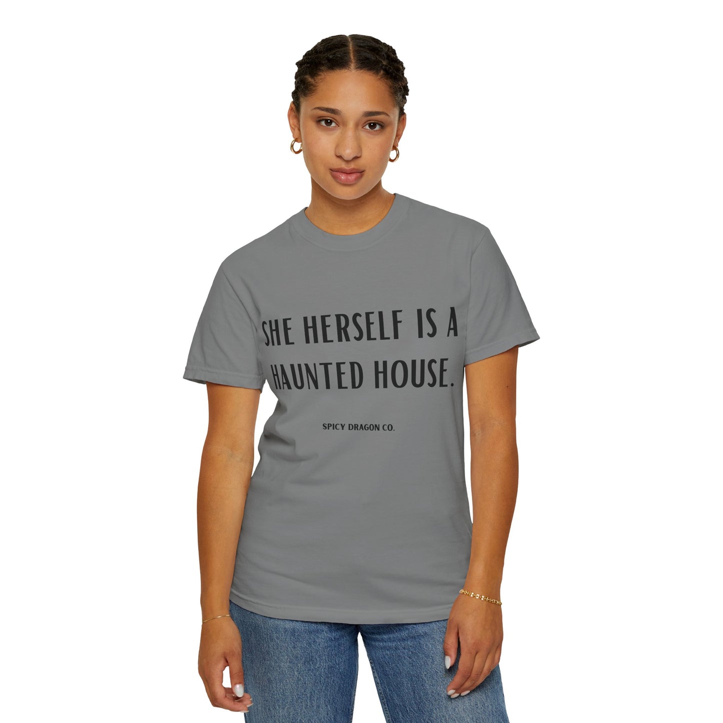 Haunted House Comfort Colors Tee