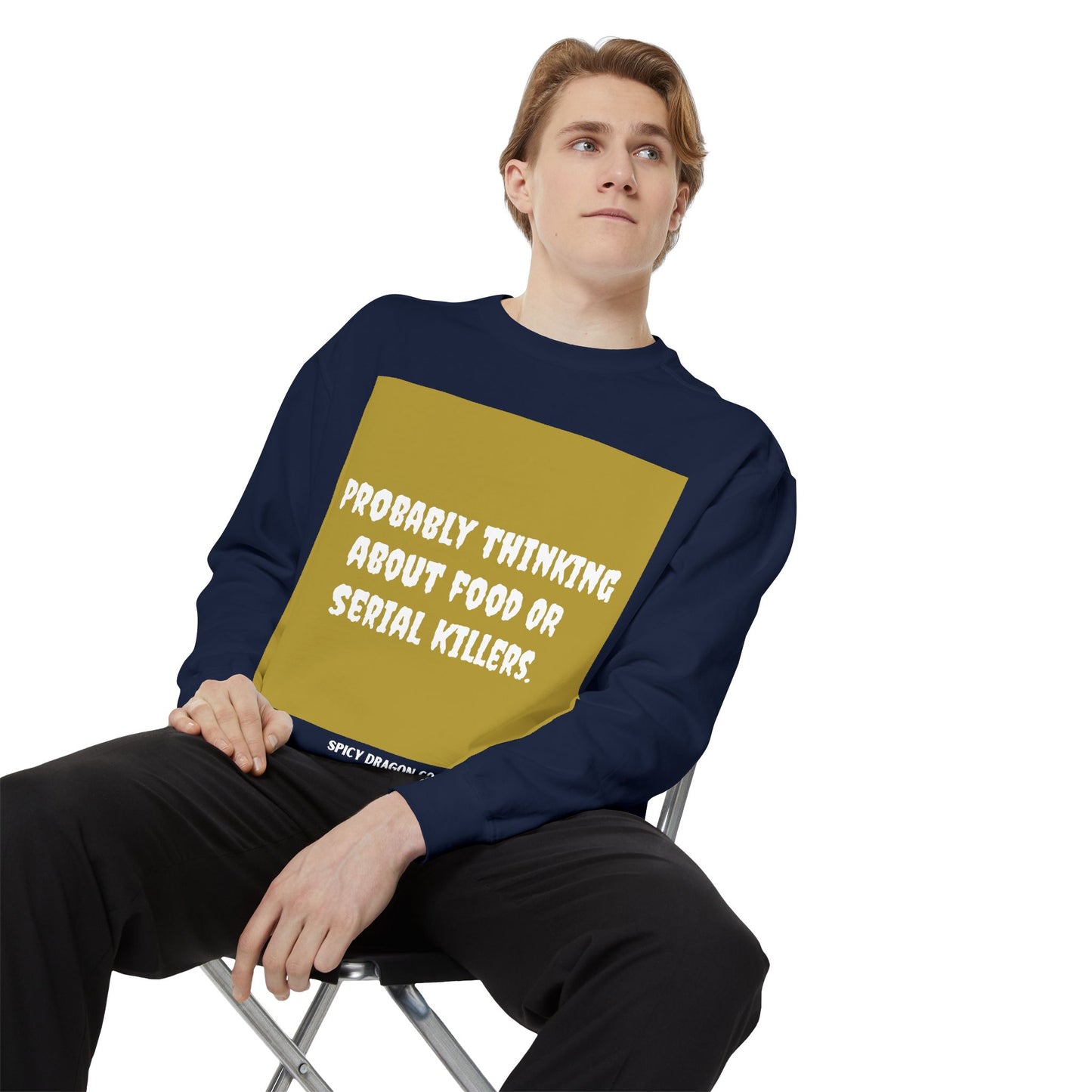 Food/Serial Killers Comfort Colors Crewneck