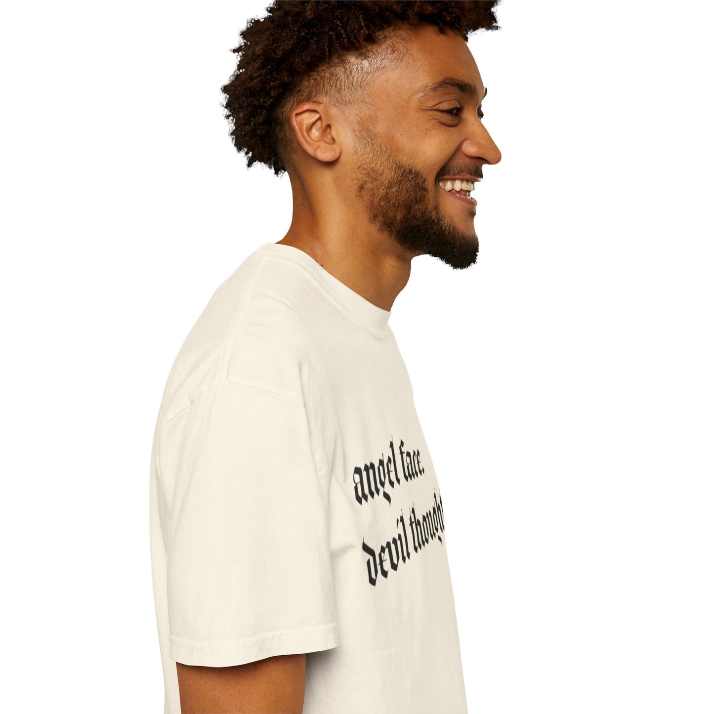 Angel Face/Devil Thoughts Comfort Colors Tee