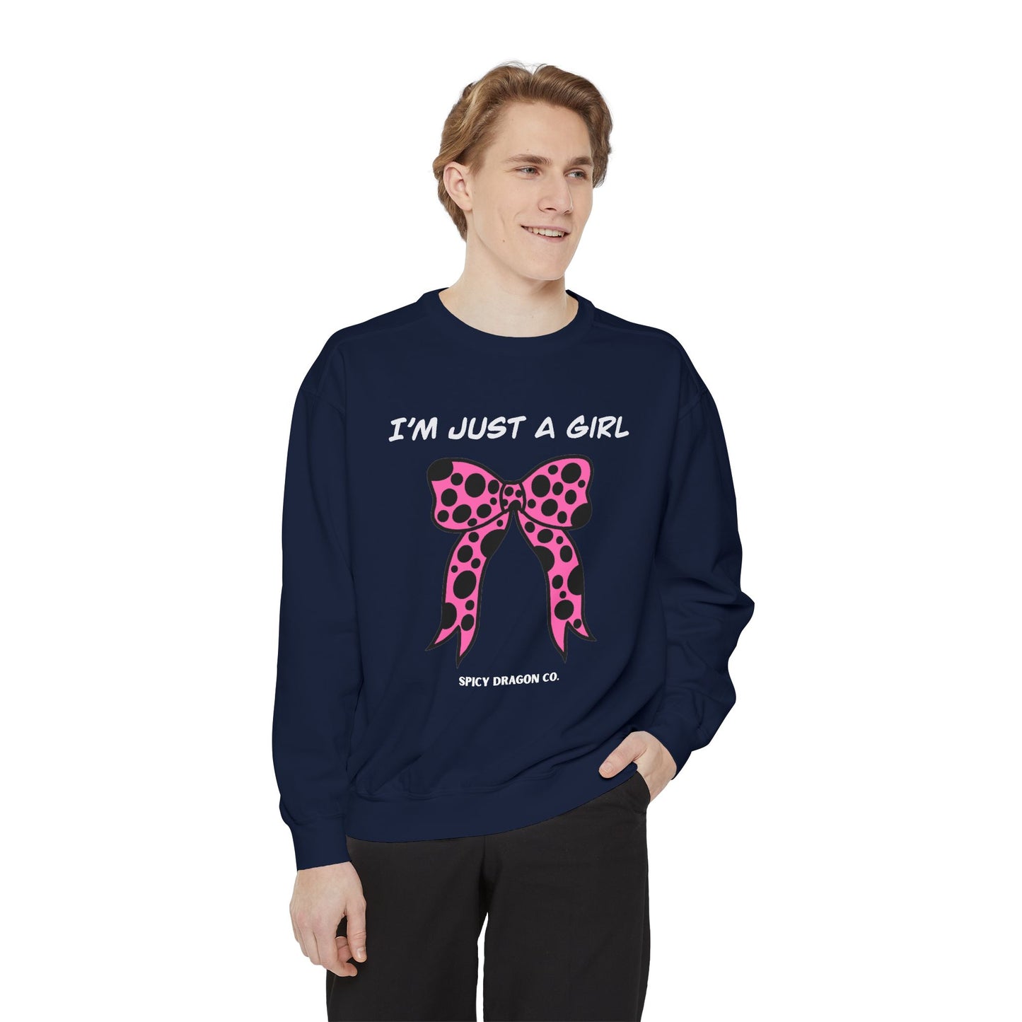 Just A Girl Comfort Colors Crewneck