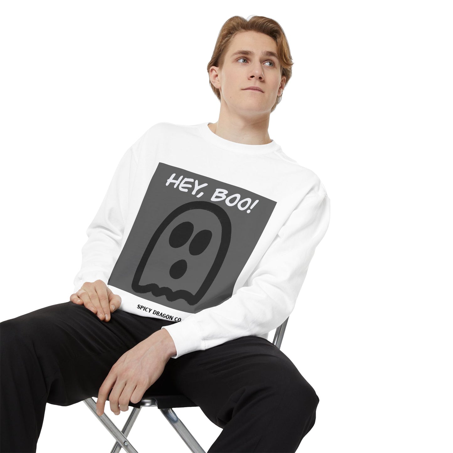 Hey Boo Comfort Colors Crewneck