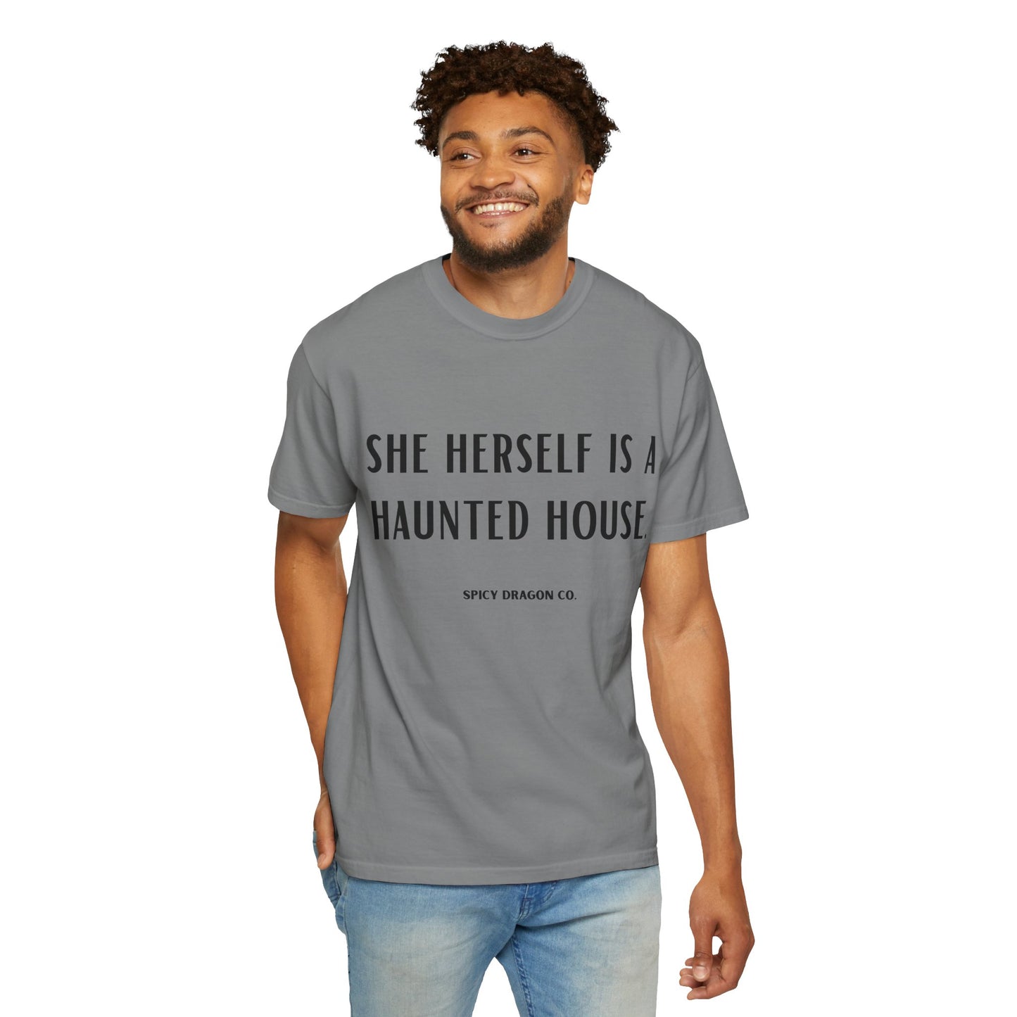 Haunted House Comfort Colors Tee