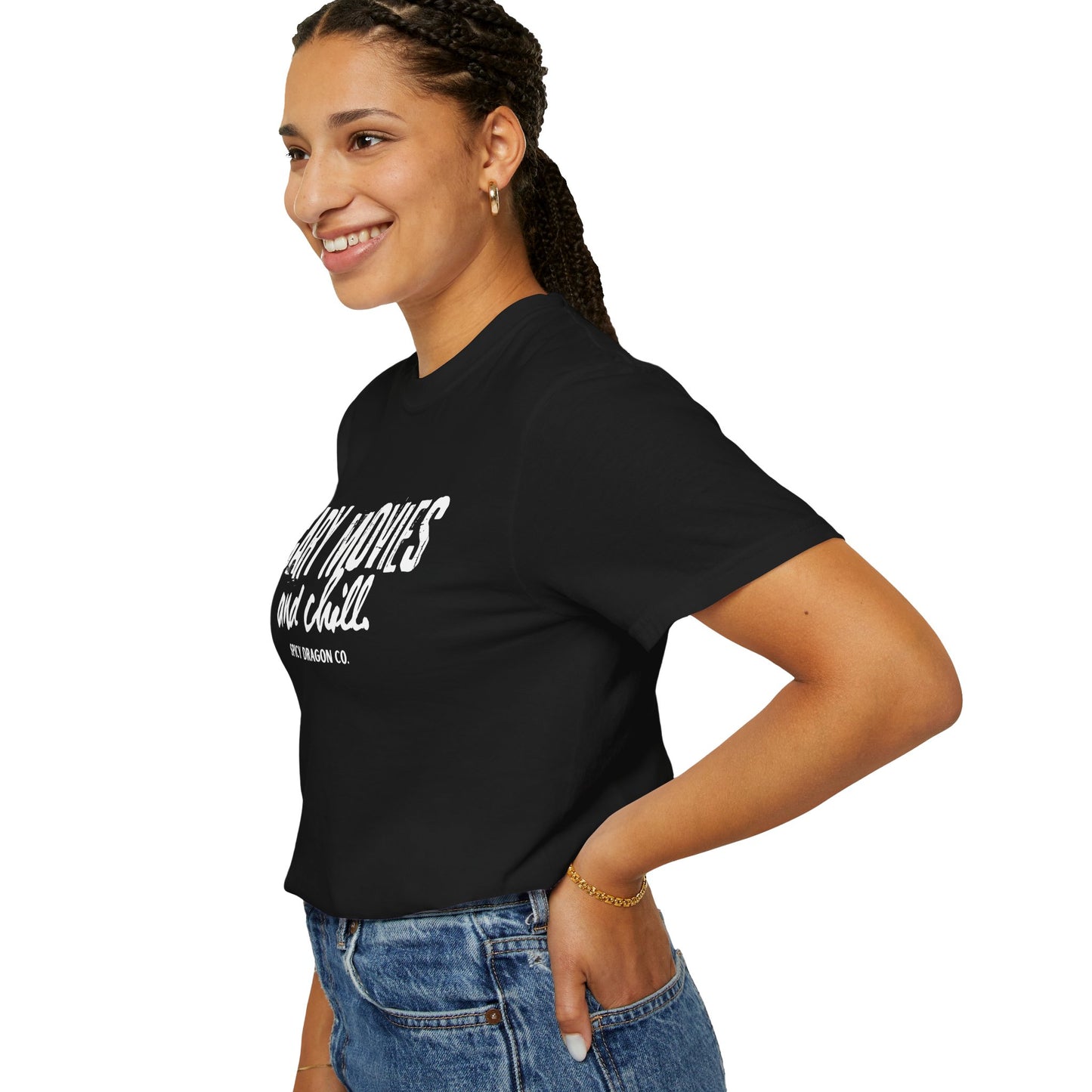 Scary Movies & Chill Comfort Colors Tee