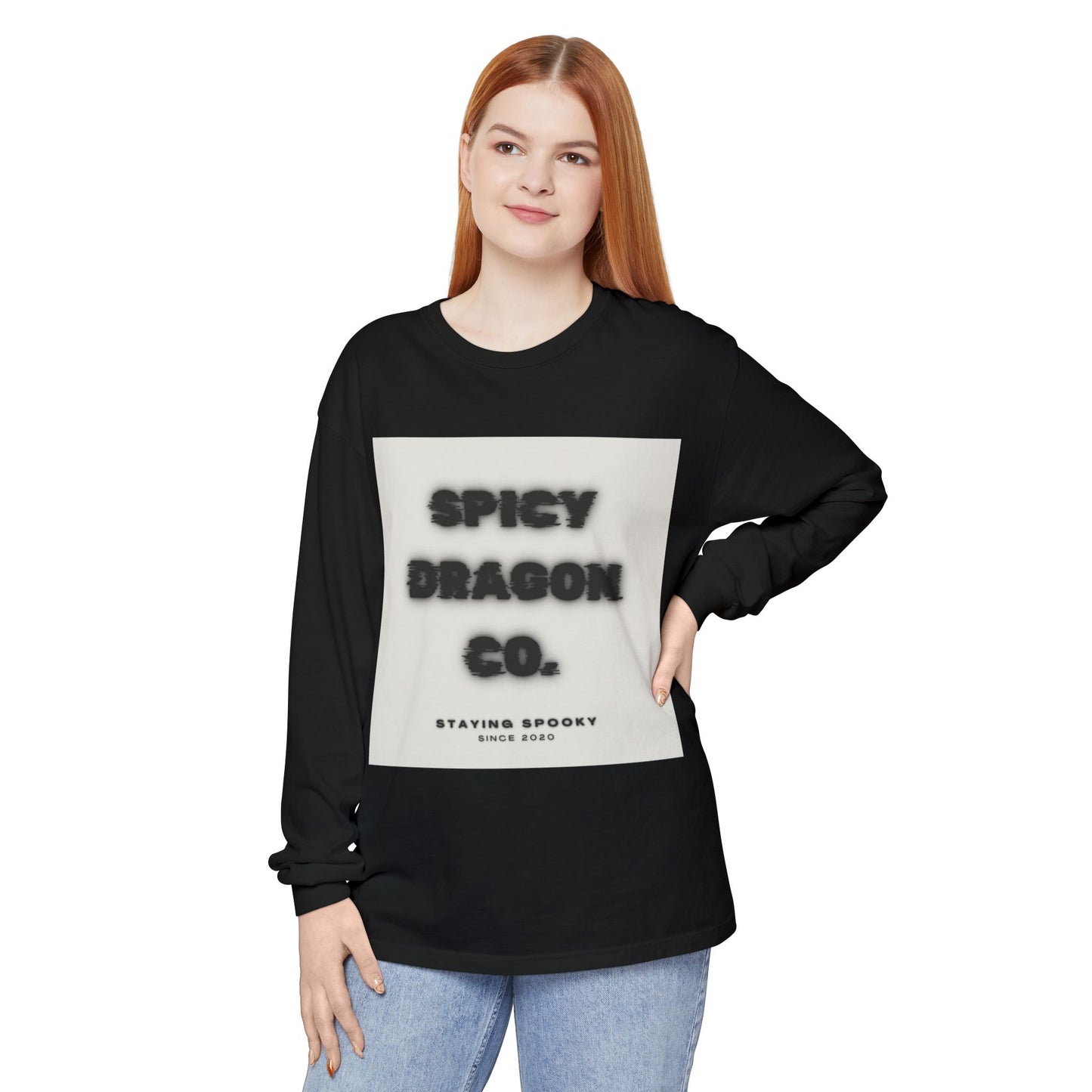 Spicy Dragon Co. Logo Comfort Colors Long Sleeve