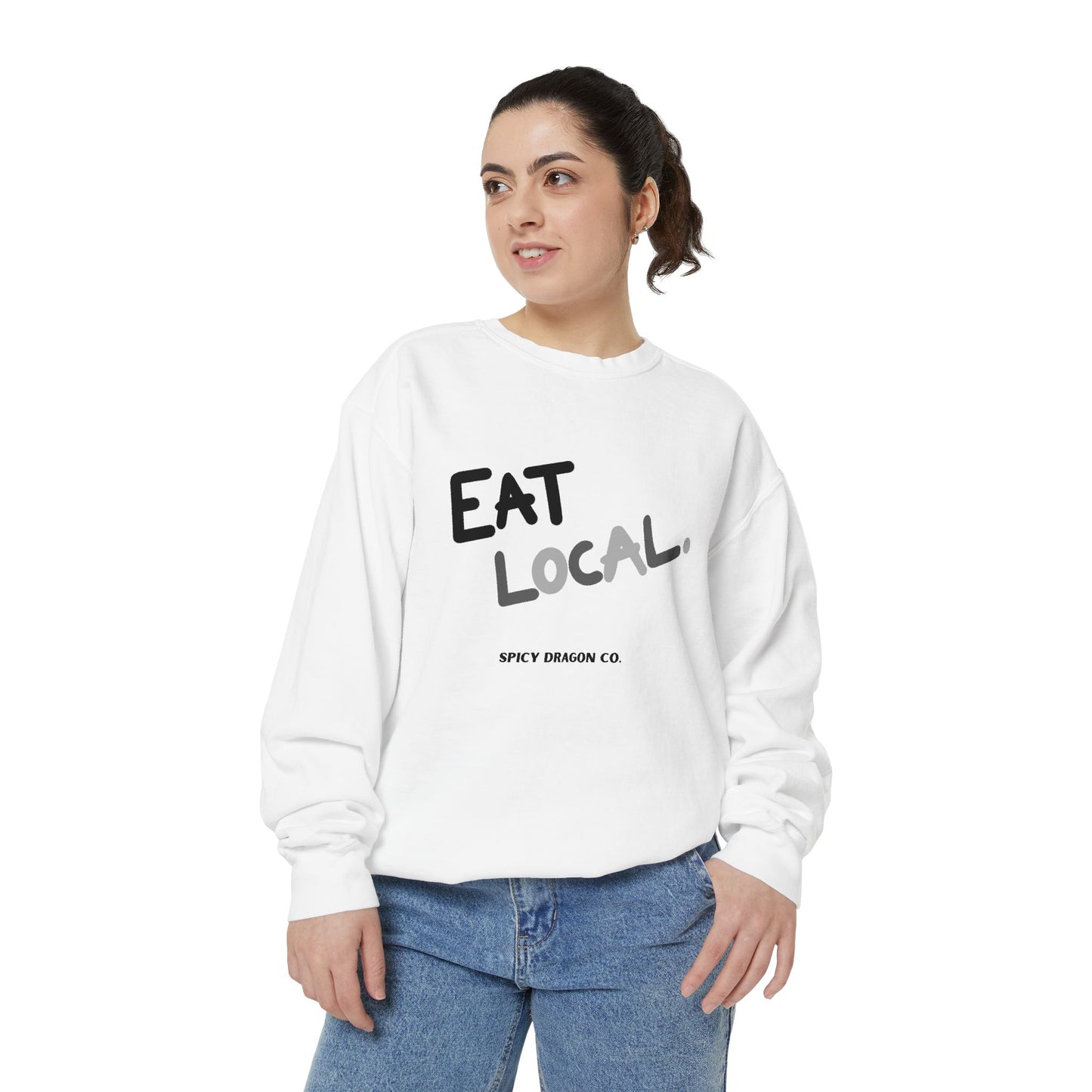 Eat Local Comfort Colors Crewneck