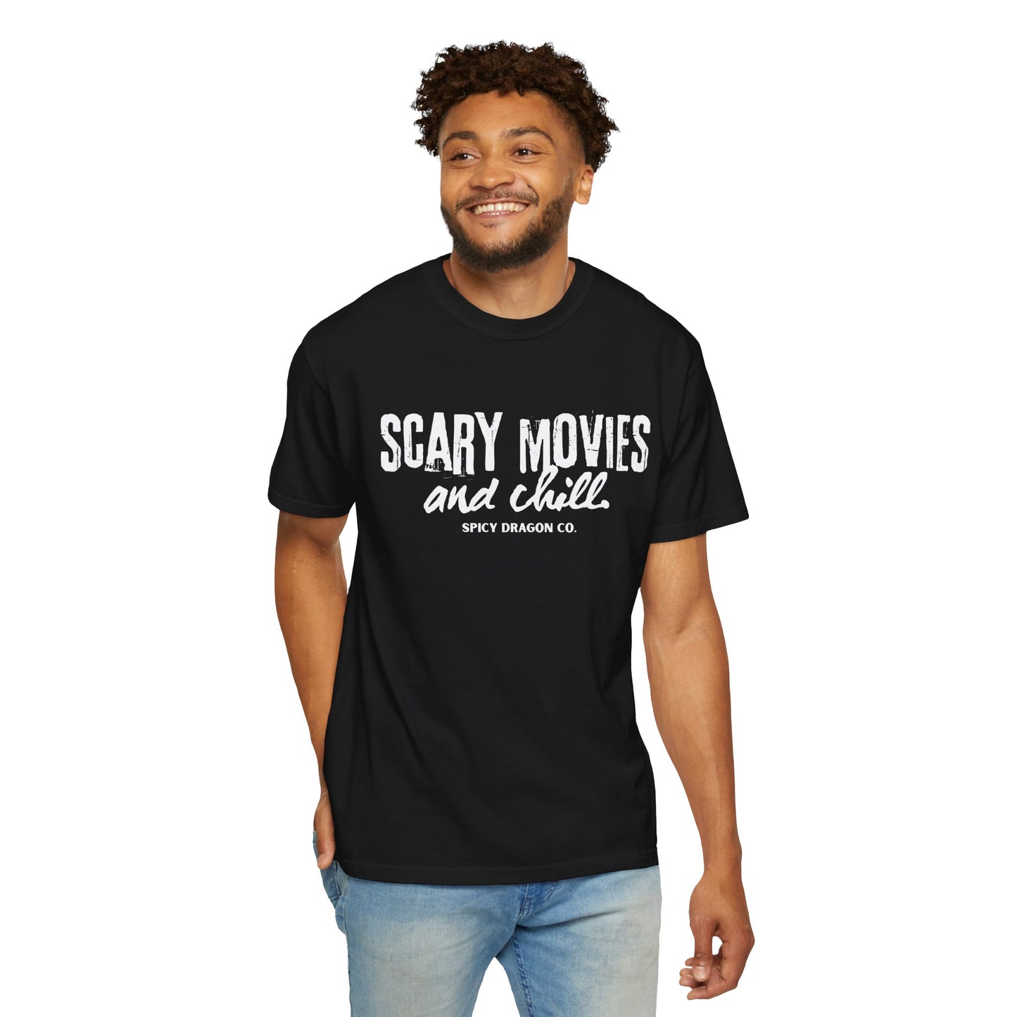 Scary Movies & Chill Comfort Colors Tee