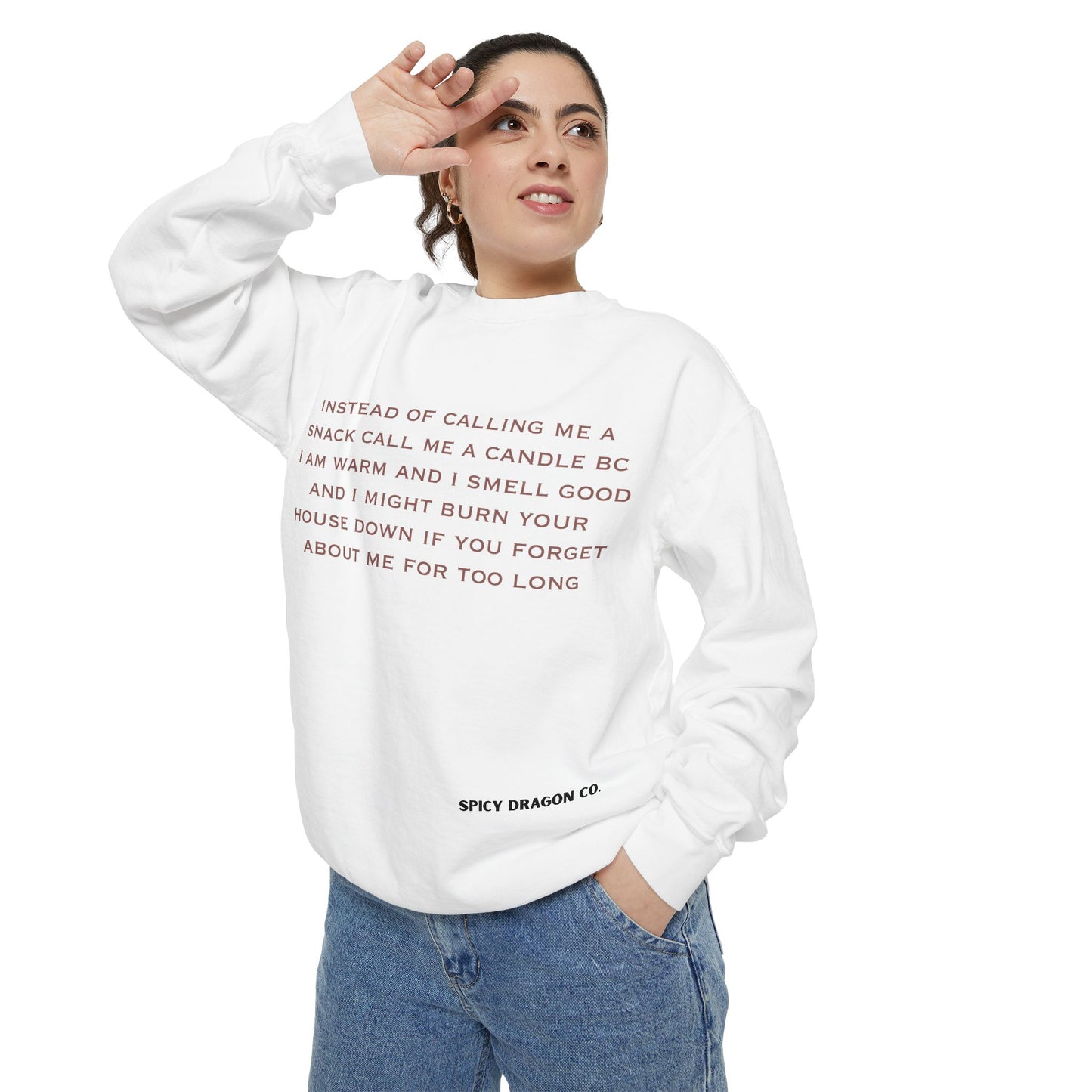 Call Me A Candle Comfort Colors Crewneck