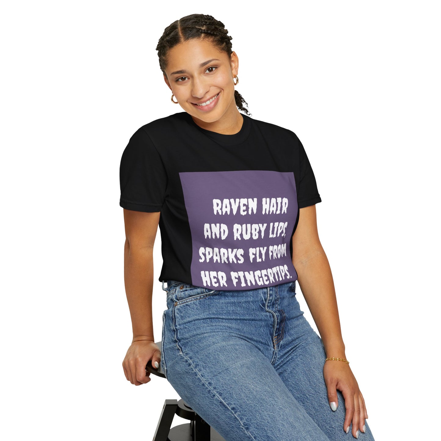 Raven Hair/Ruby Lips Comfort Colors Tee