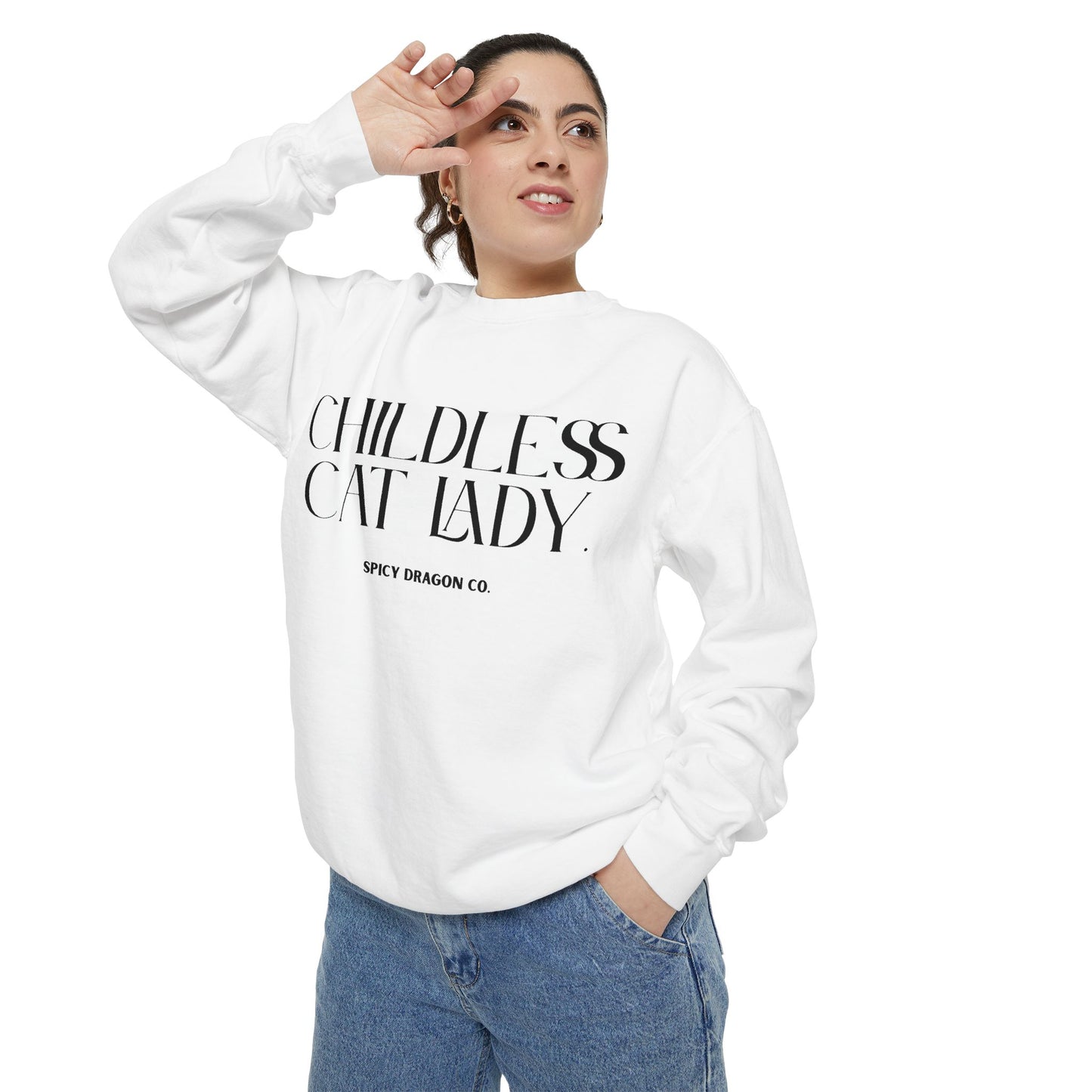 Childless Cat Lady Comfort Colors Crewneck