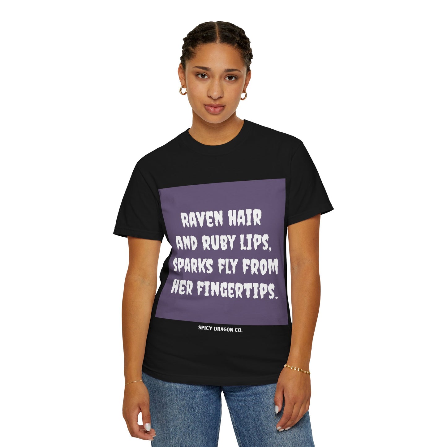 Raven Hair/Ruby Lips Comfort Colors Tee