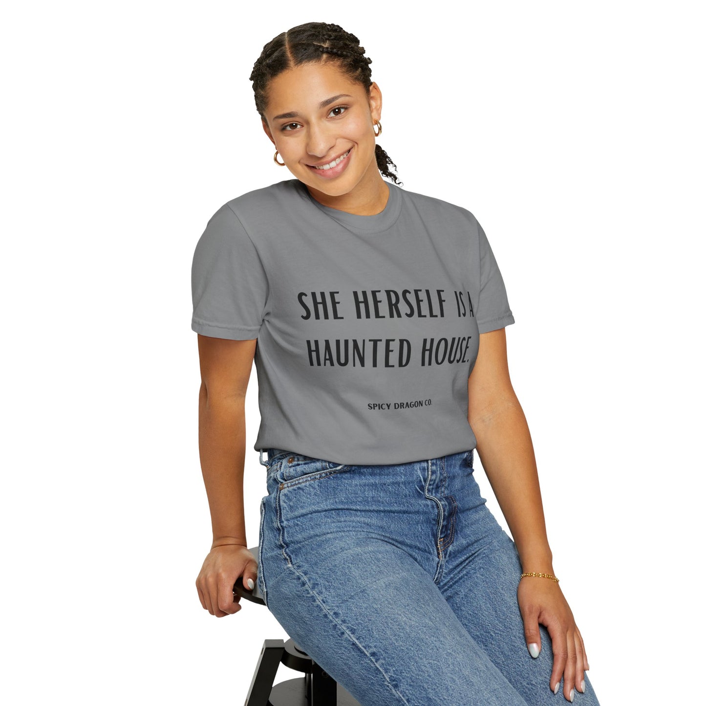 Haunted House Comfort Colors Tee
