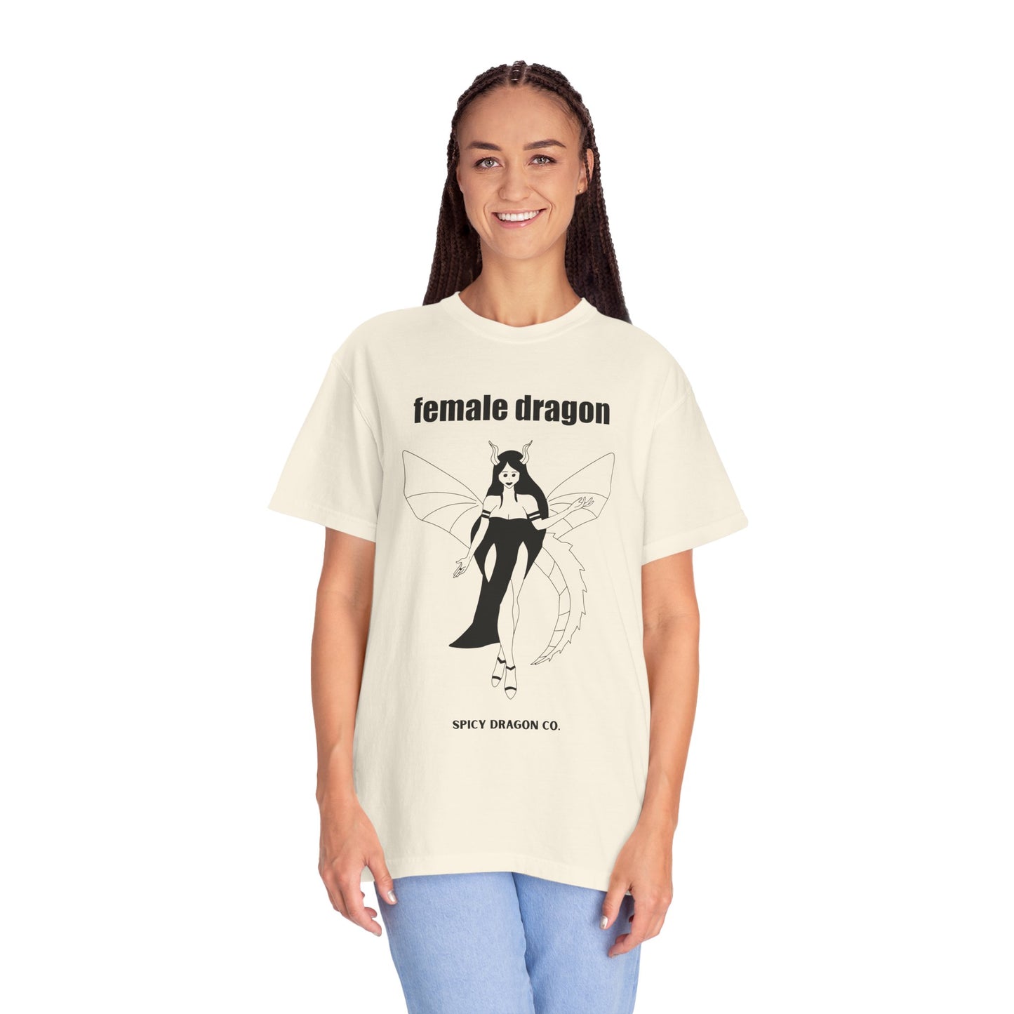 Female Dragon Comfort Colors Tee