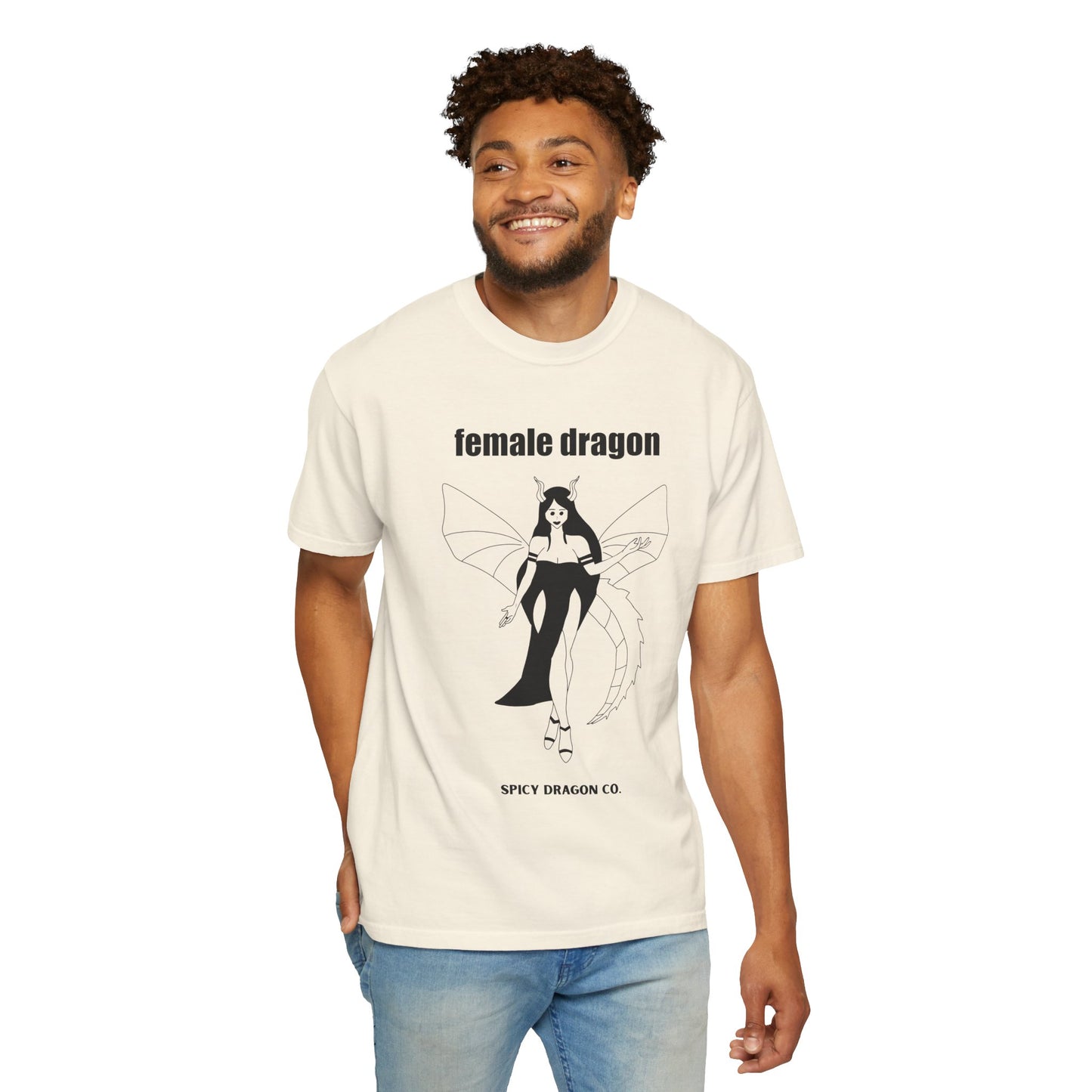 Female Dragon Comfort Colors Tee