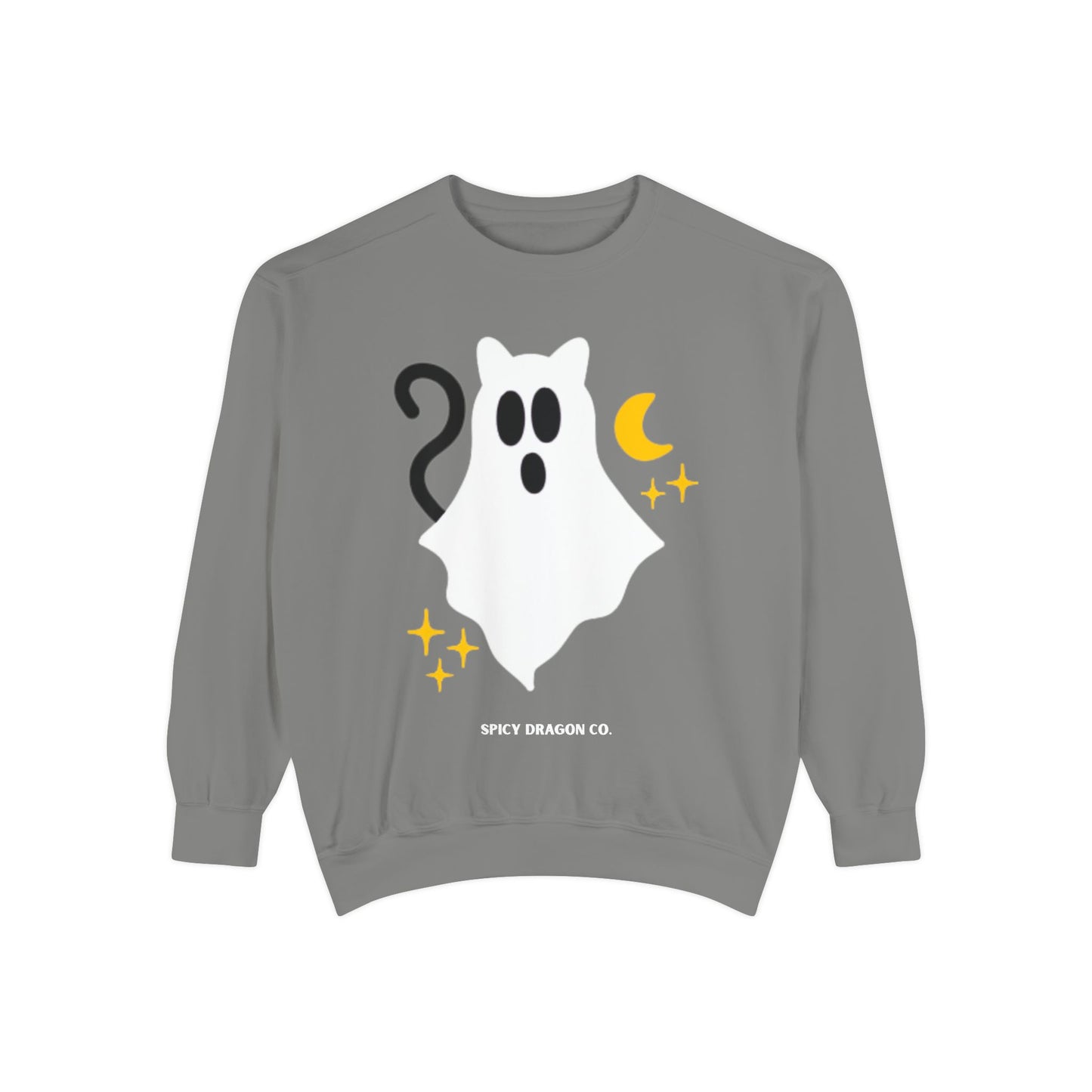 Ghosty Cat Comfort Colors Crewneck