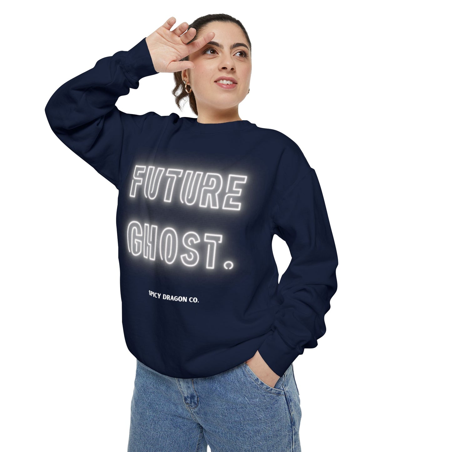Future Ghost Comfort Colors Crewneck