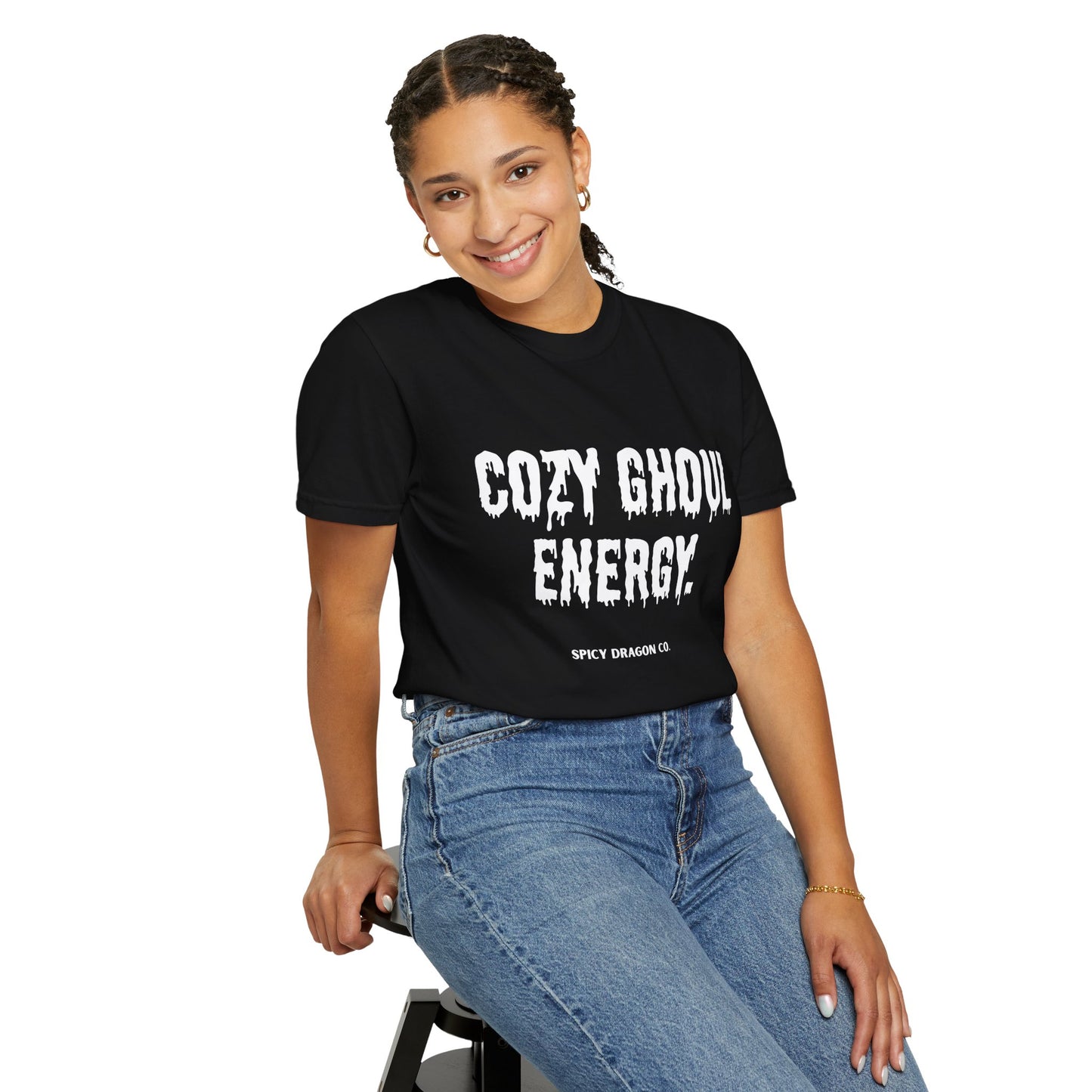Cozy Ghoul Energy Comfort Colors Tee