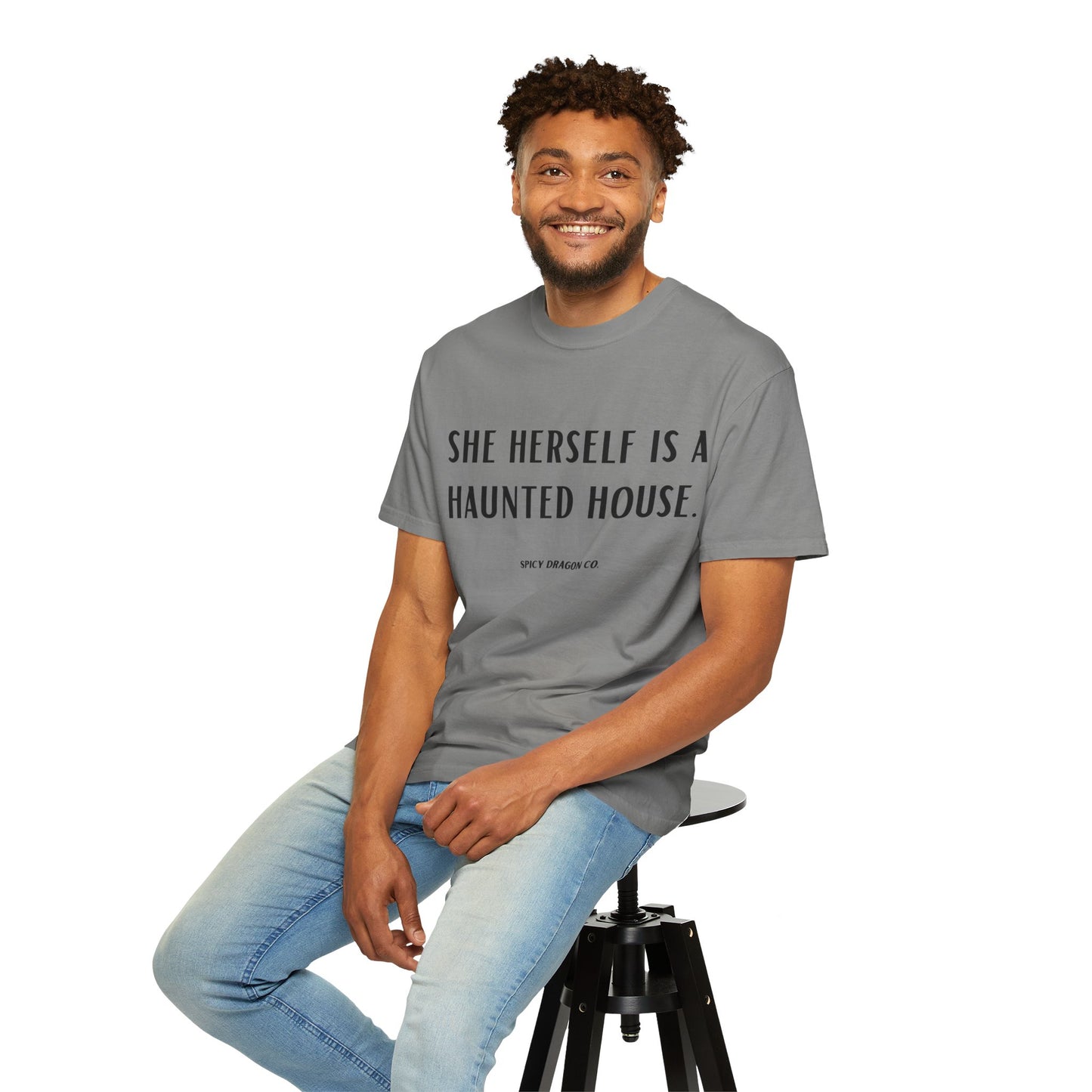 Haunted House Comfort Colors Tee