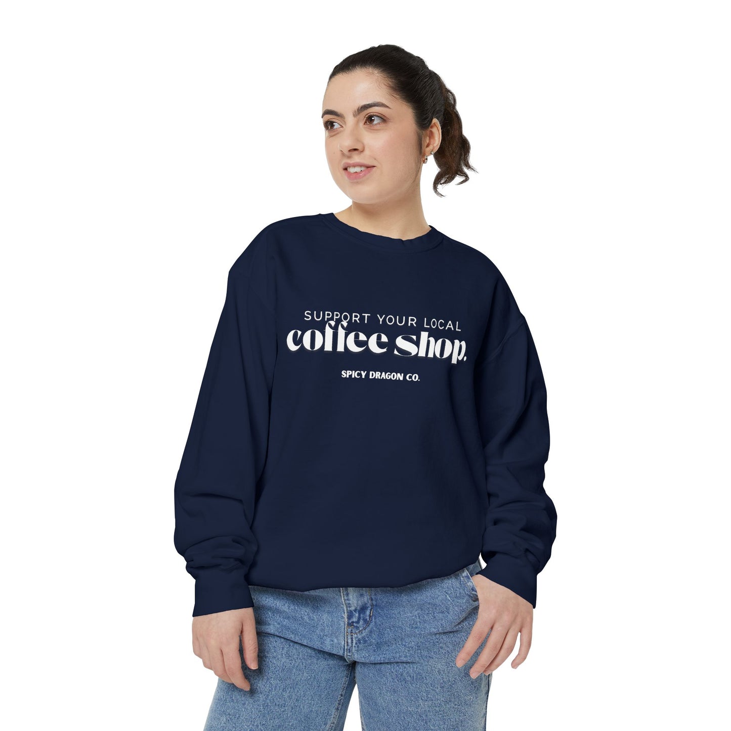 Coffee Shop Comfort Colors Crewneck