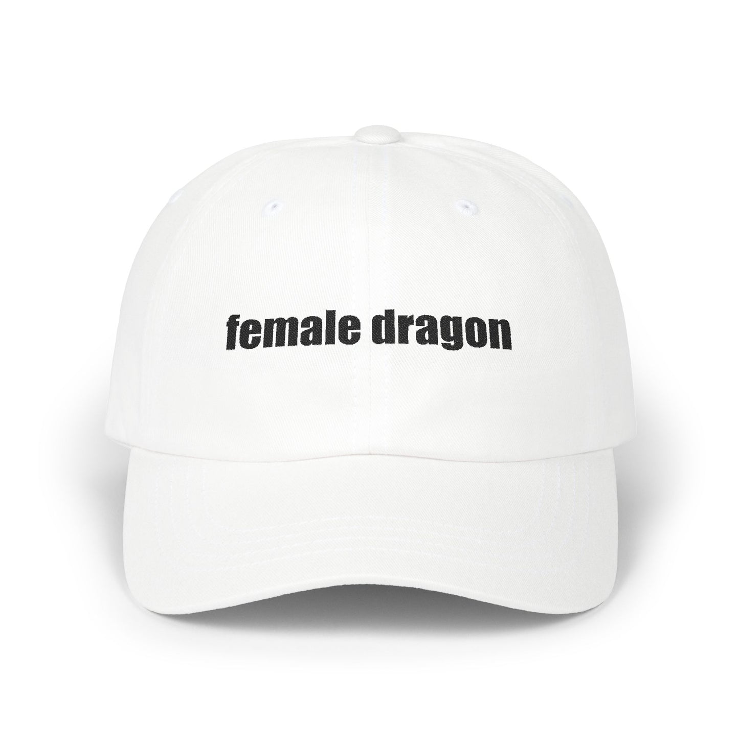 Female Dragon Embroidered Dad Hat