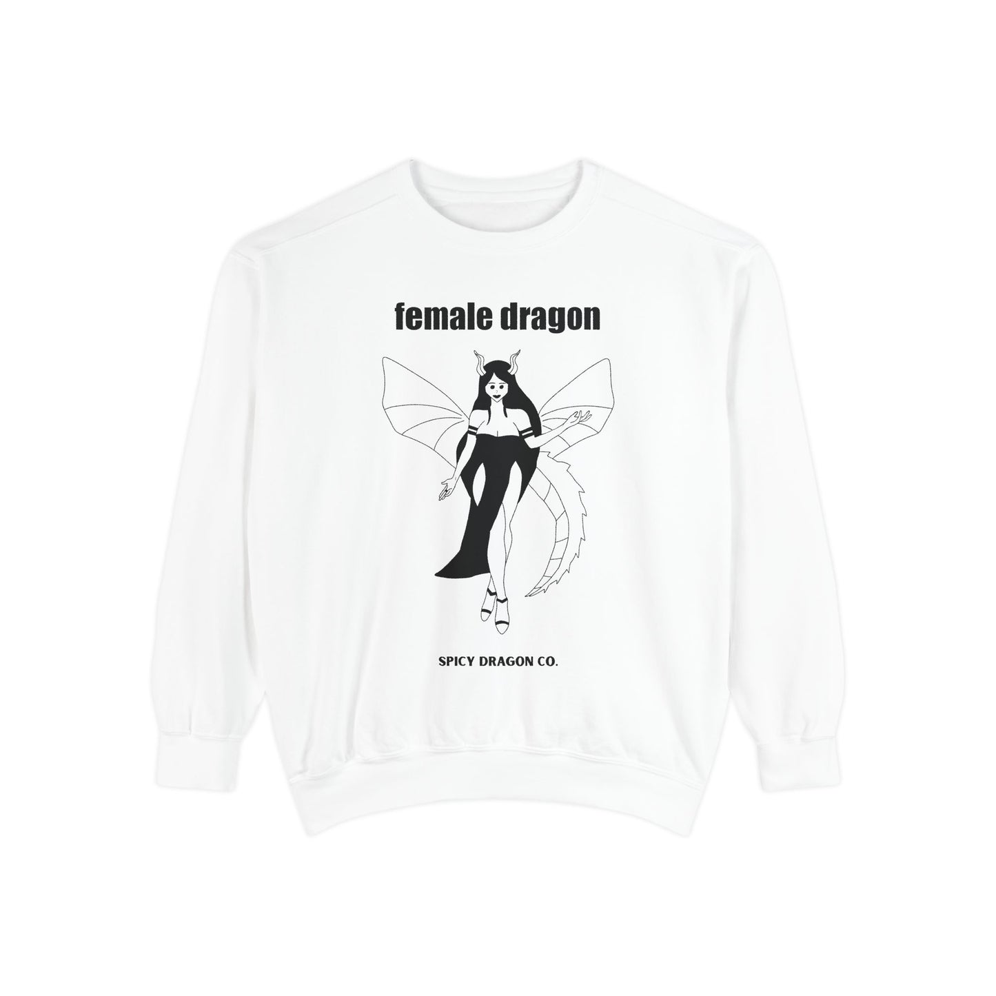 Female Dragon Comfort Colors Crewneck