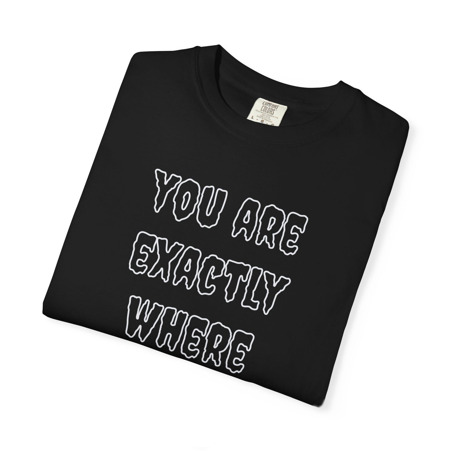 Where You Need To Be Comfort Colors Tee