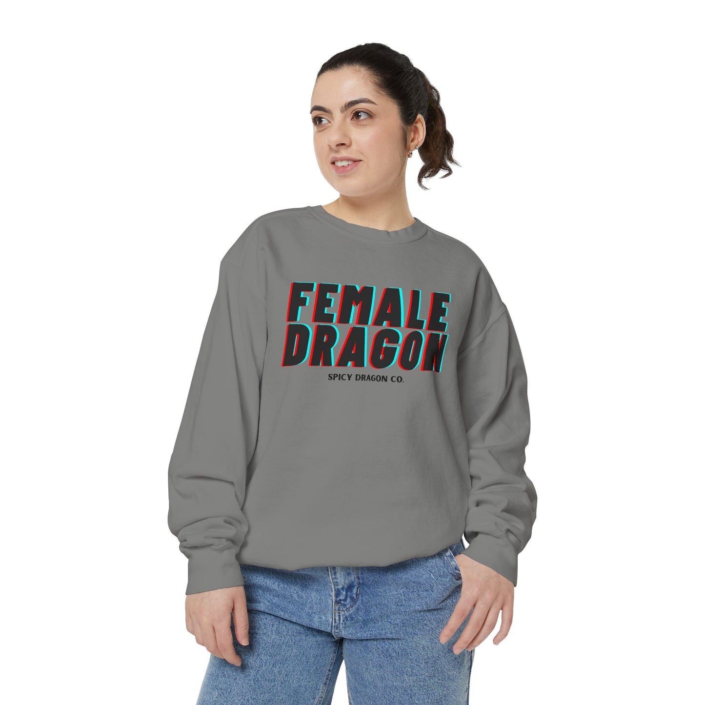 Female Dragon Comfort Colors Crewneck