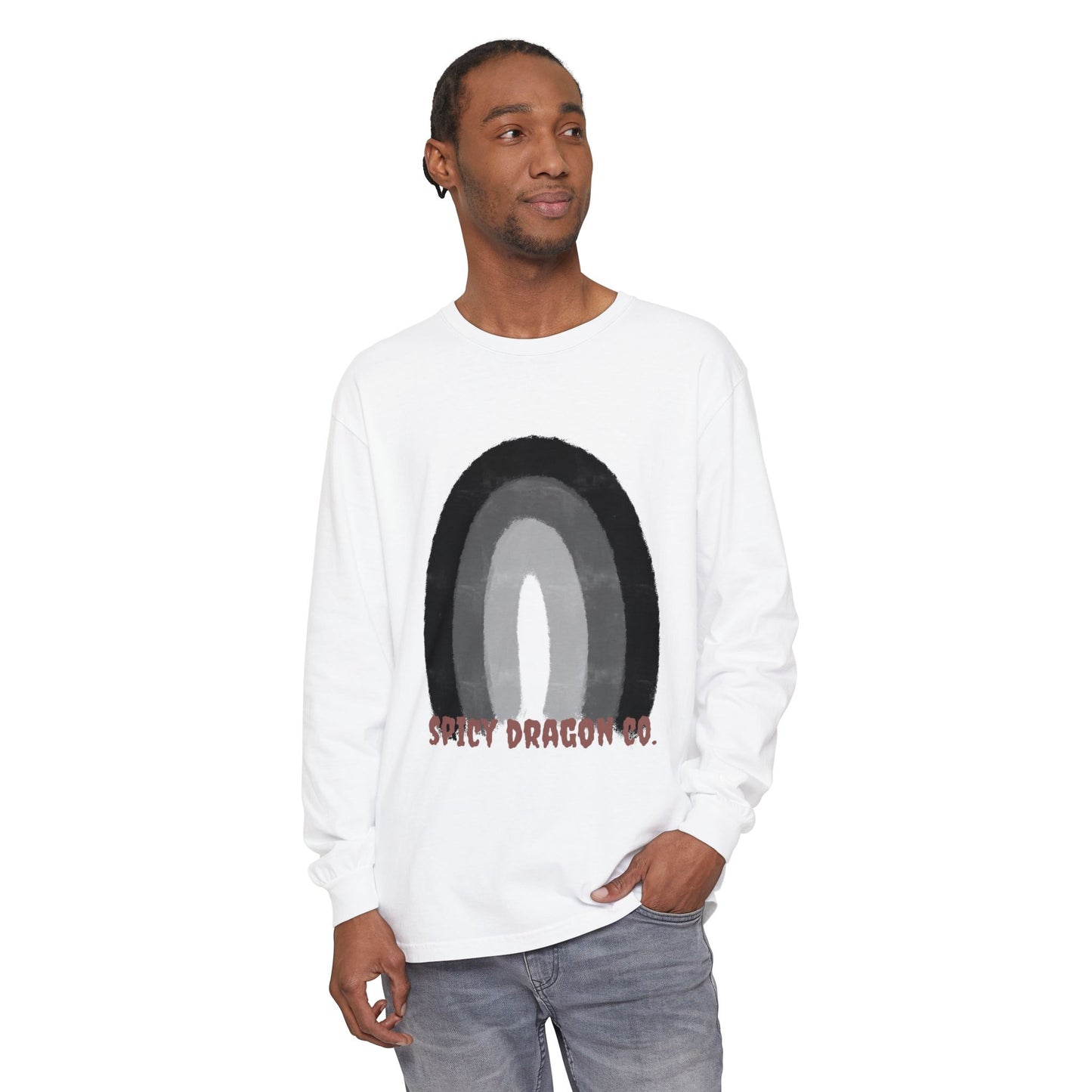 Spooky Rainbow Logo Comfort Colors Long Sleeve