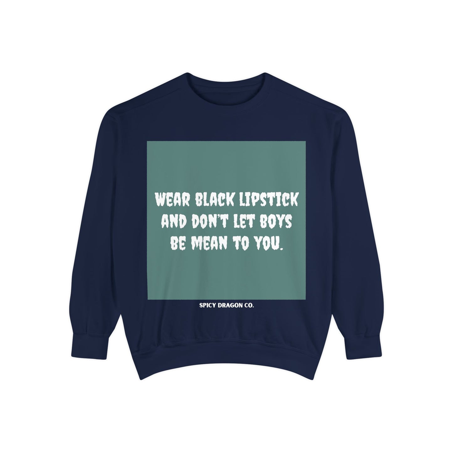 Black Lipstick Comfort Colors Crewneck