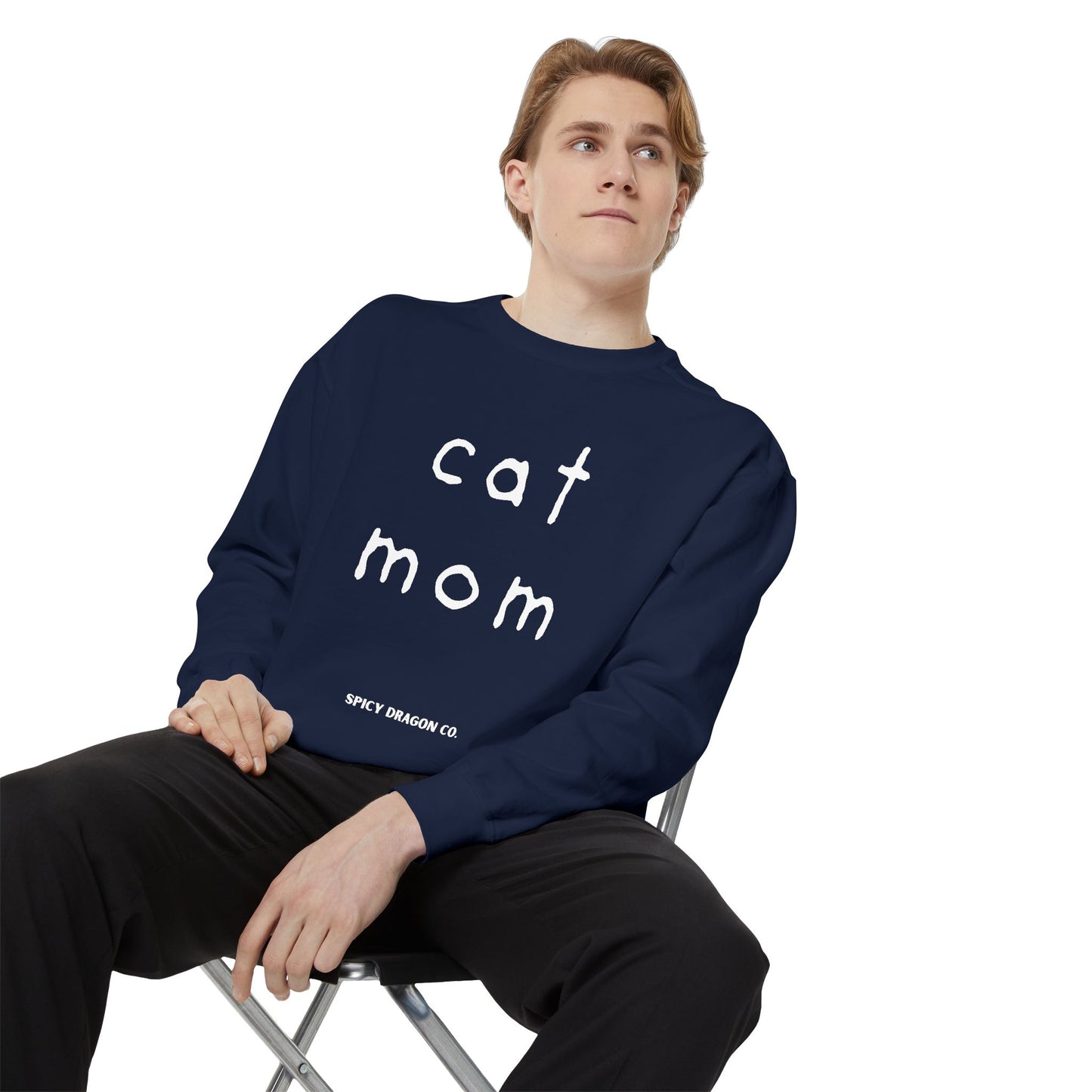 Cat Mom Comfort Colors Crewneck