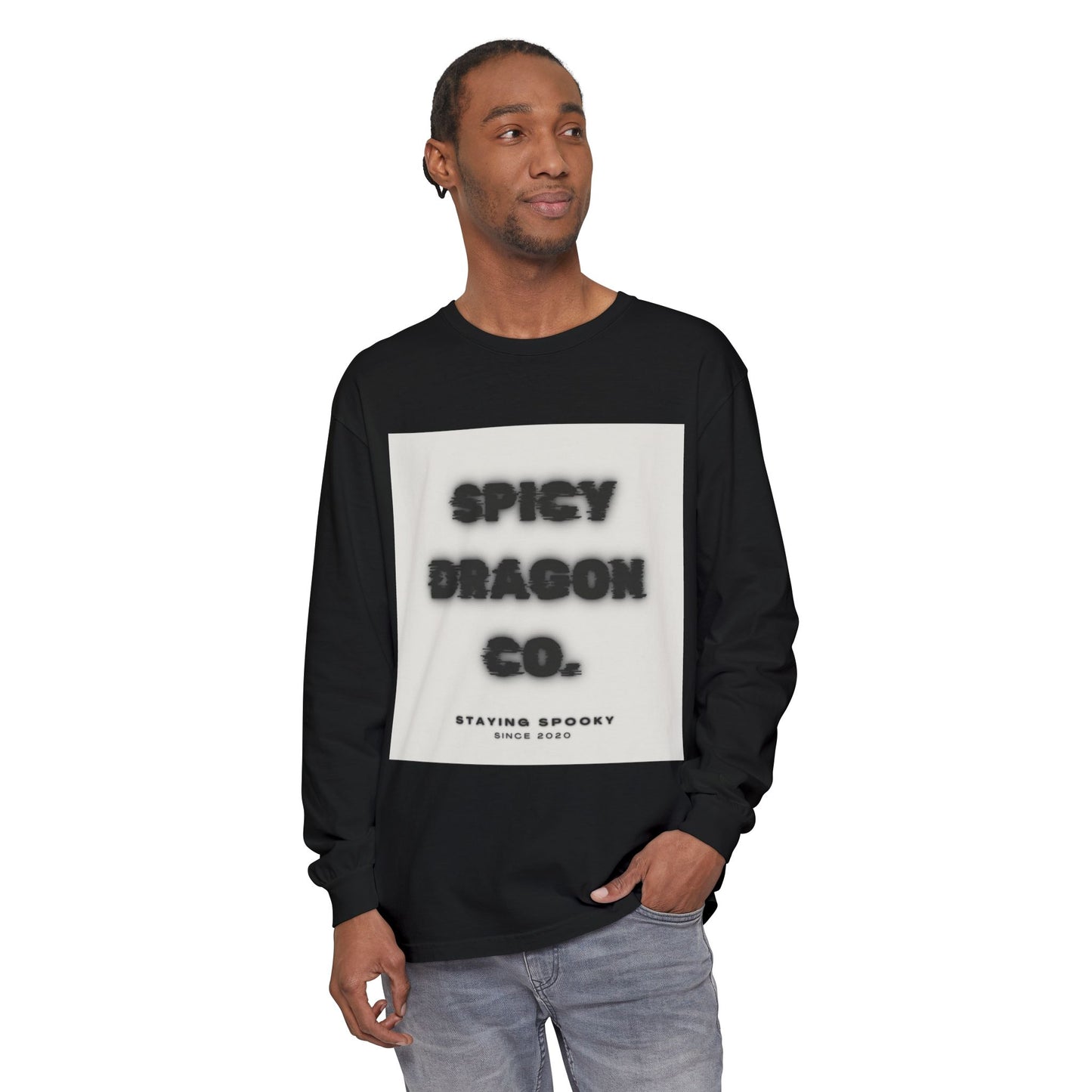 Spicy Dragon Co. Logo Comfort Colors Long Sleeve