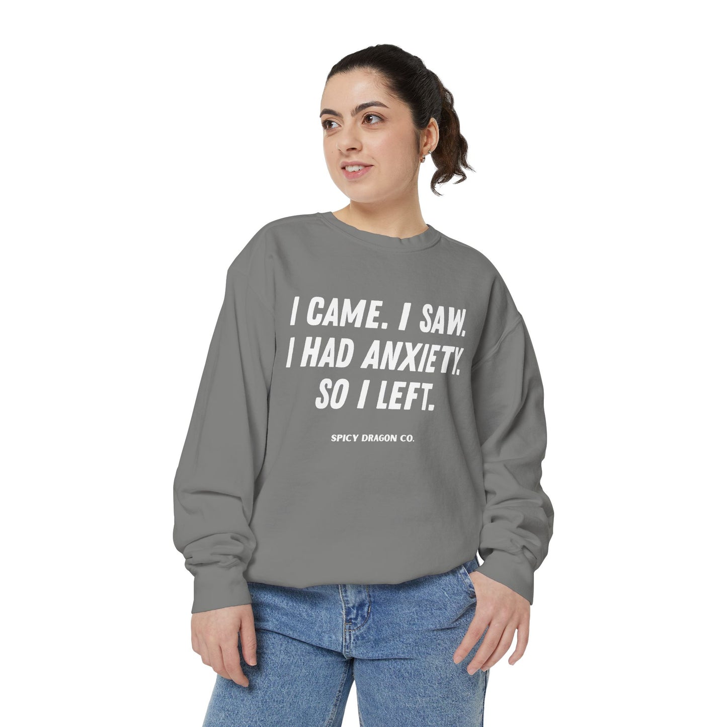 Anxiety Comfort Colors Crewneck