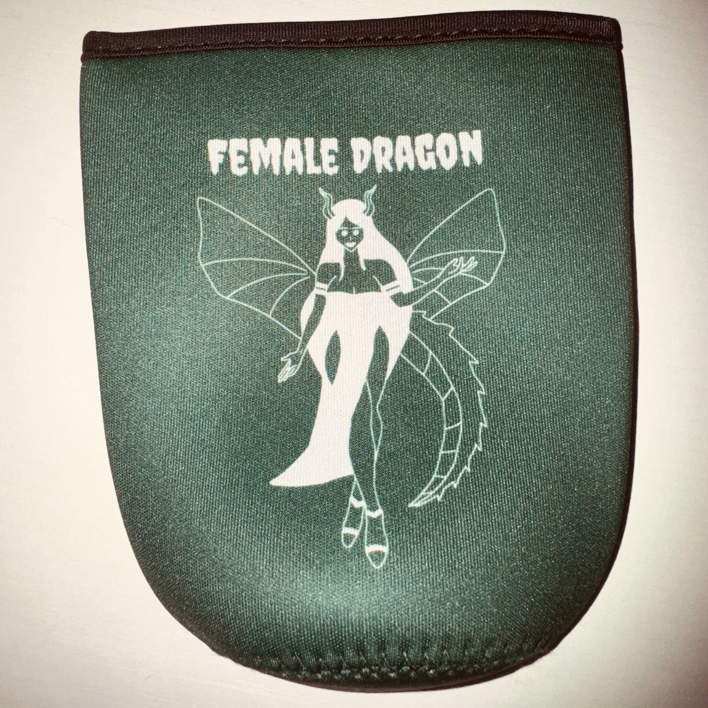 Female Dragon Iced Coffee Koozie