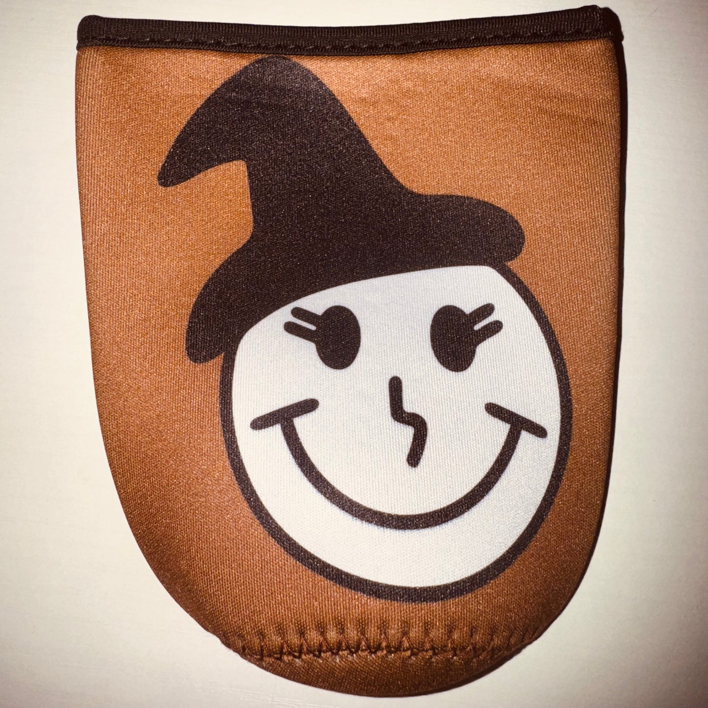 Witch Smiley Iced Coffee Koozie