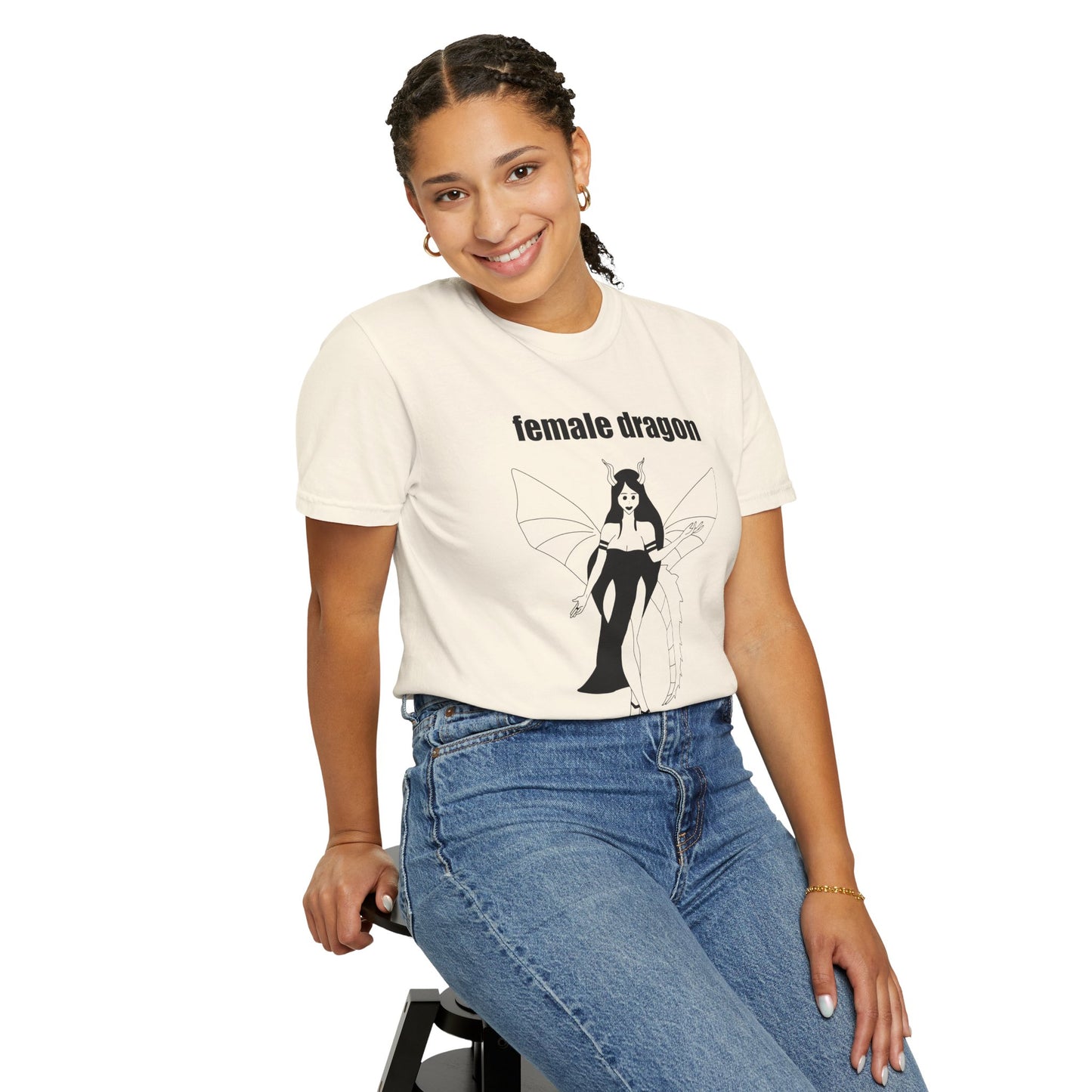 Female Dragon Comfort Colors Tee