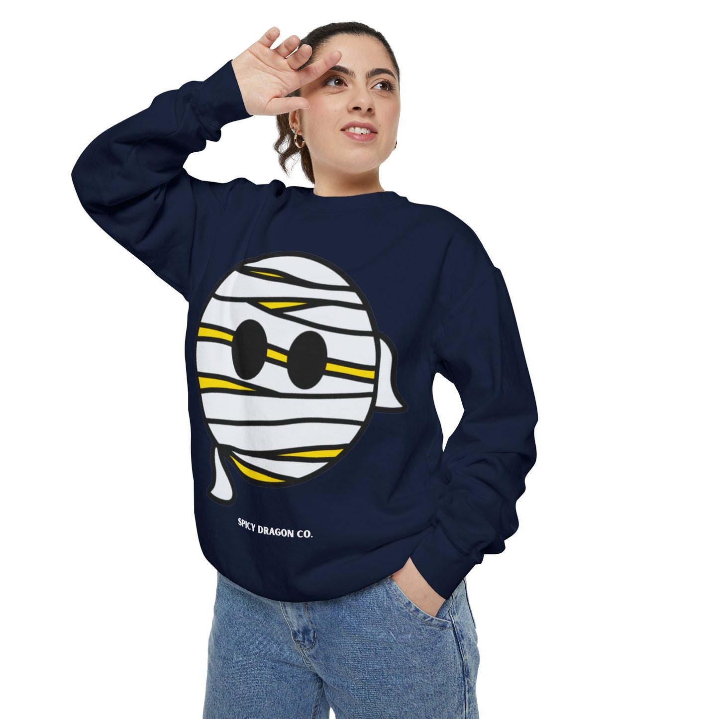 Mummy Smiley Comfort Colors Crewneck