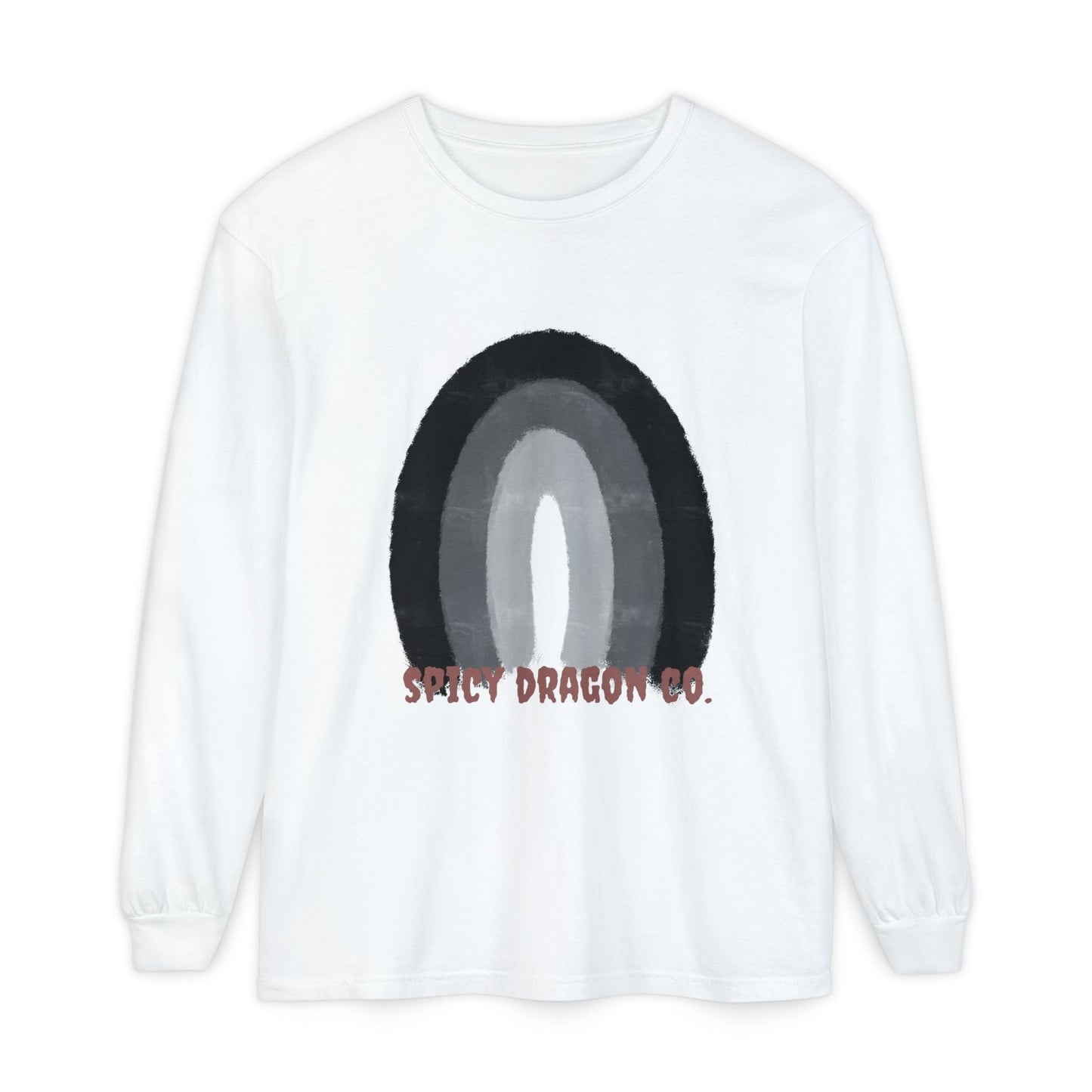 Spooky Rainbow Logo Comfort Colors Long Sleeve