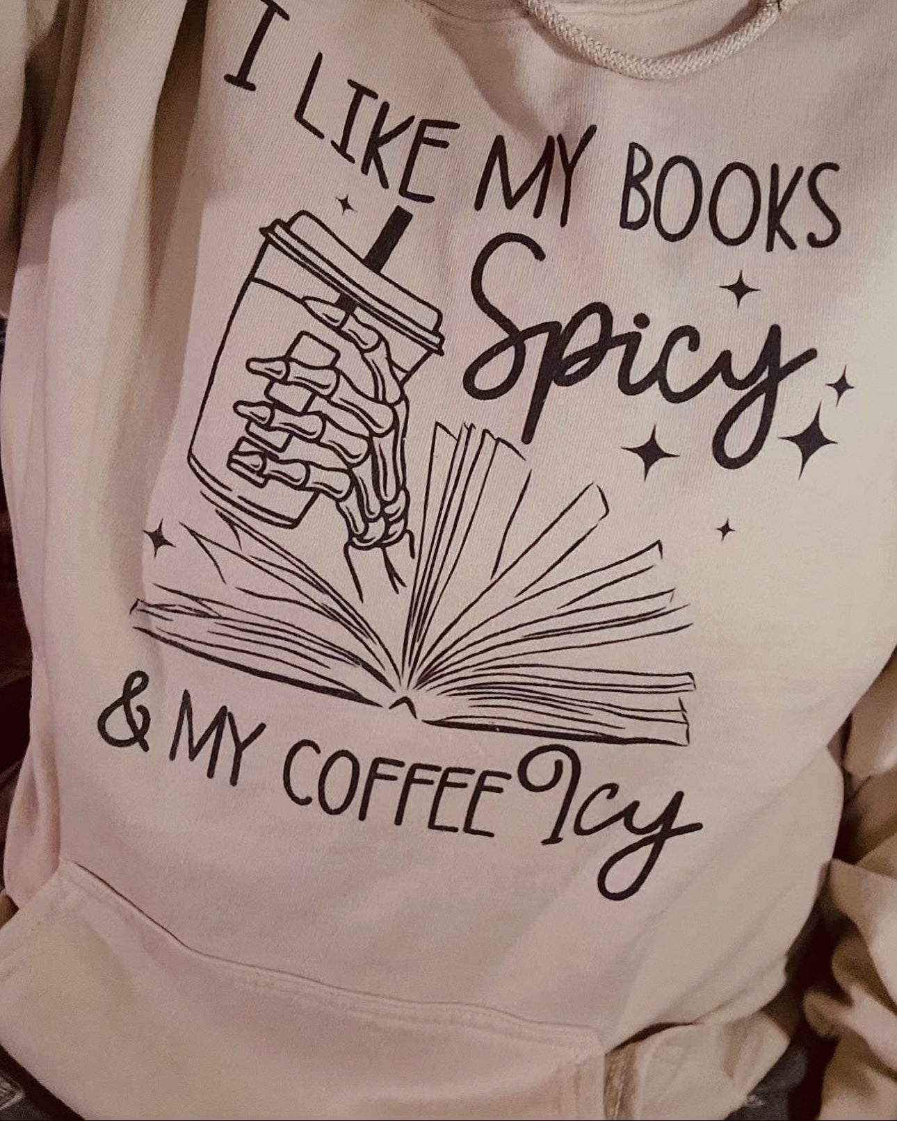 Spicy Books & Icy Coffee Hoodie