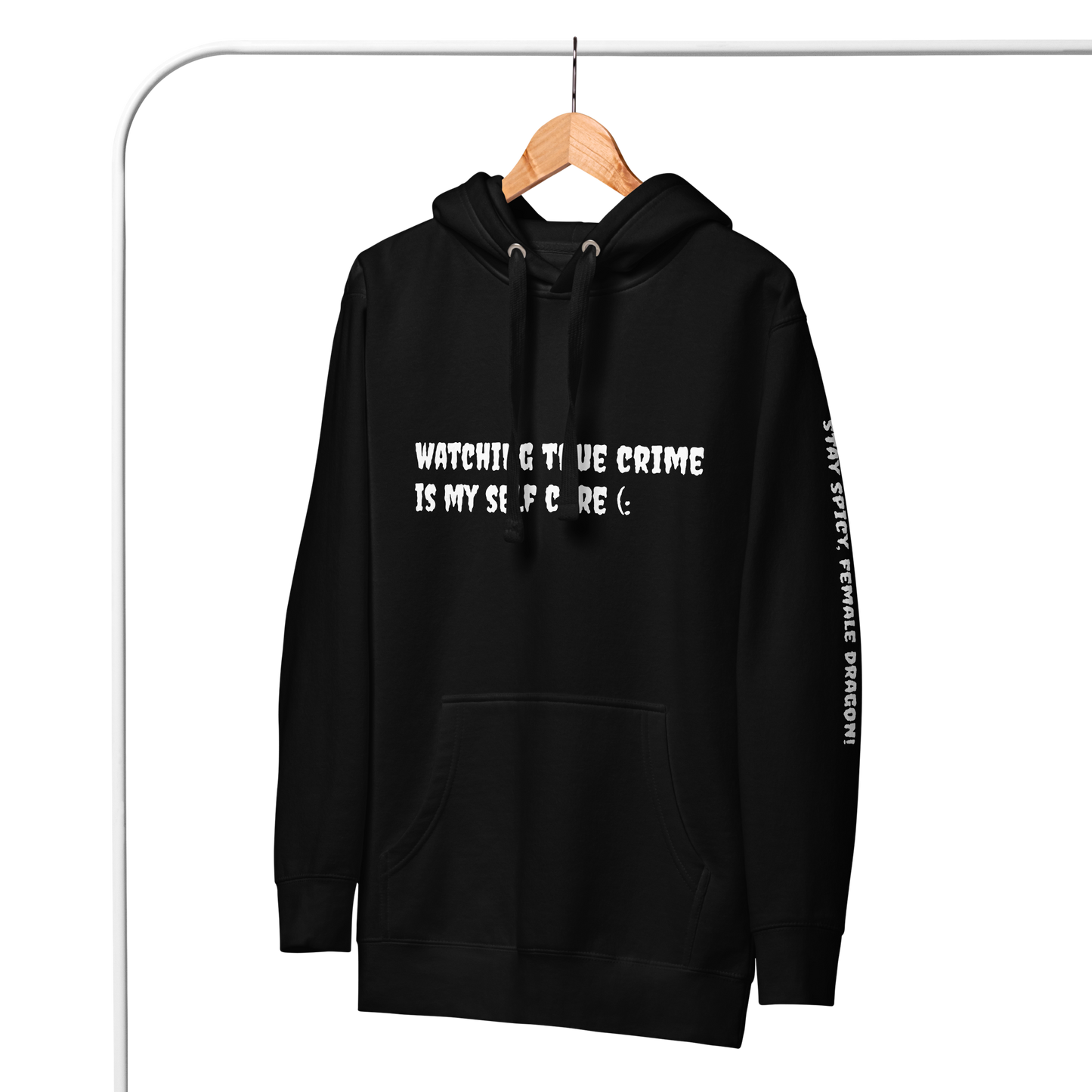 Set 8. Self Care / Watching True Crime Premium Hoodie