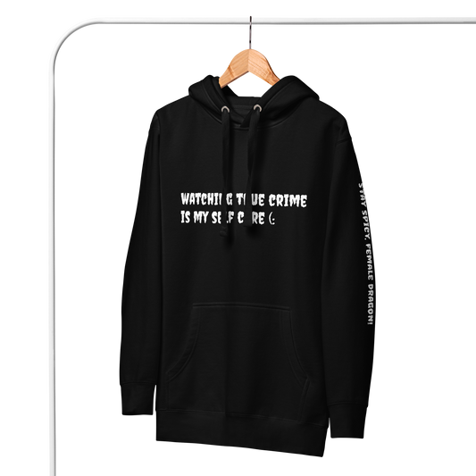 Set 8. Self Care / Watching True Crime Premium Hoodie