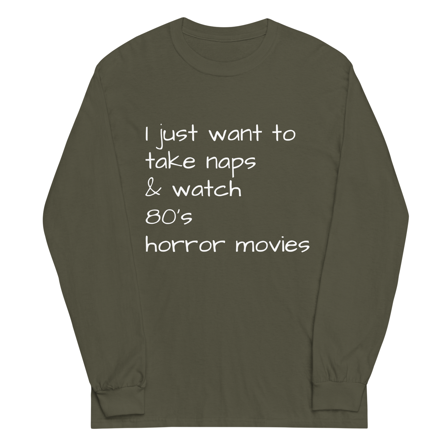 Naps & 80’s Horror Long Sleeve