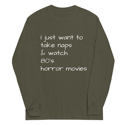 Naps & 80’s Horror Long Sleeve