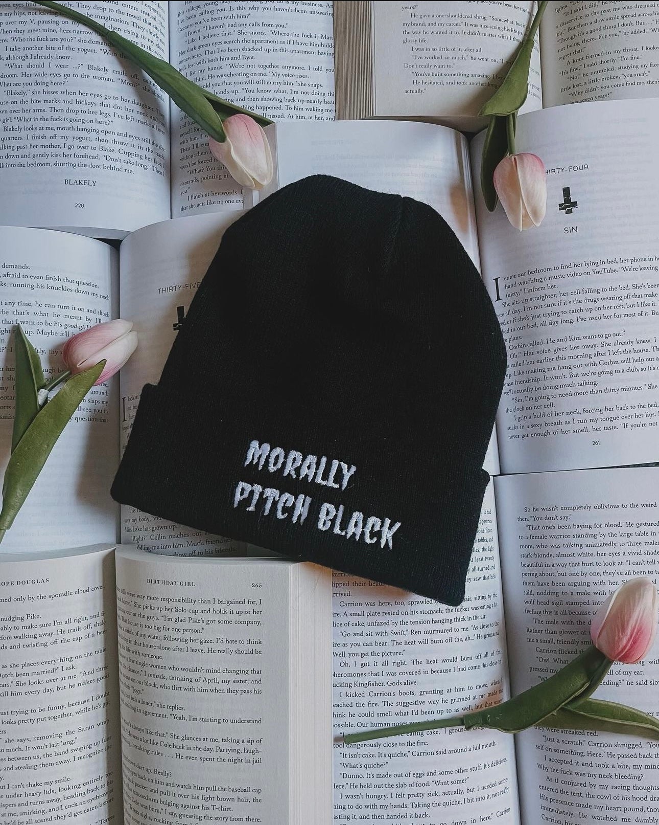 Morally Pitch Black Beanie