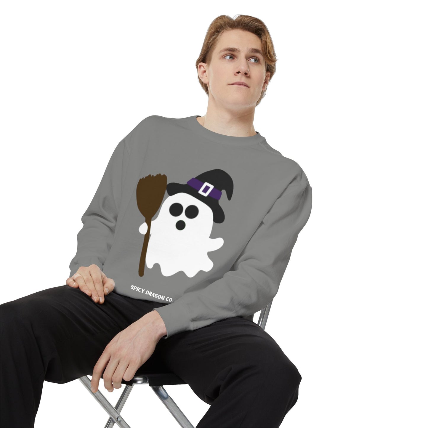 Ghosty Witch Comfort Colors Crewneck