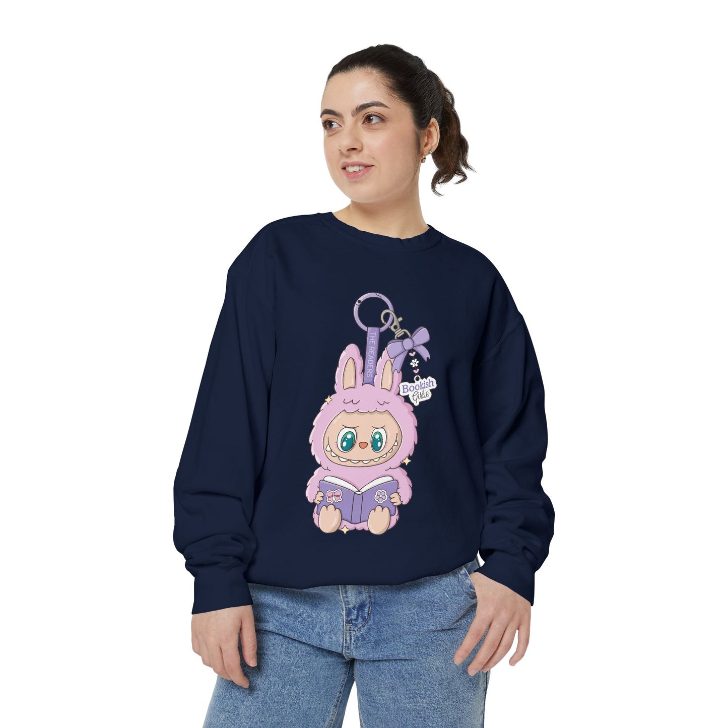 BuBu Bookish Girlie Comfort Colors Crewneck