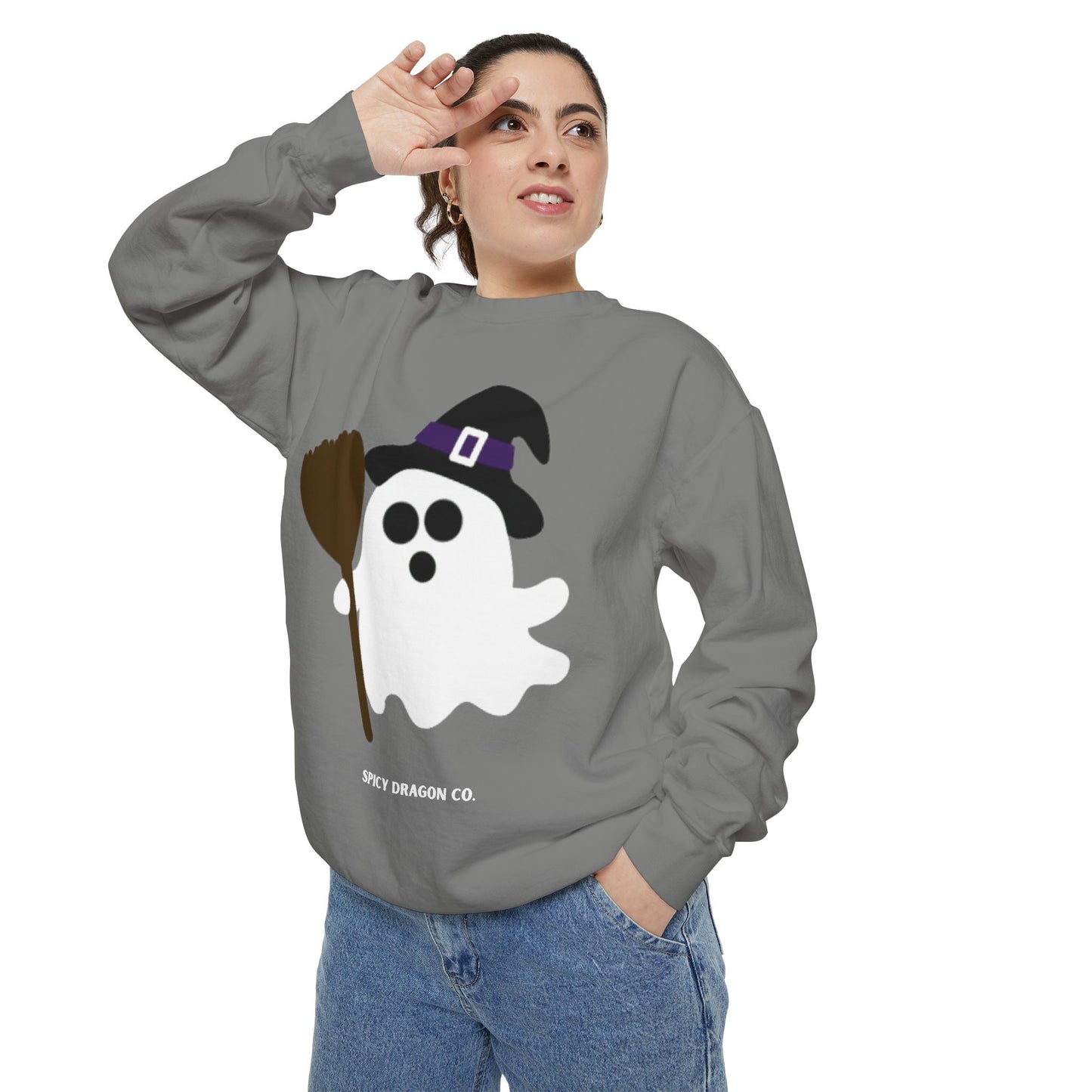 Ghosty Witch Comfort Colors Crewneck