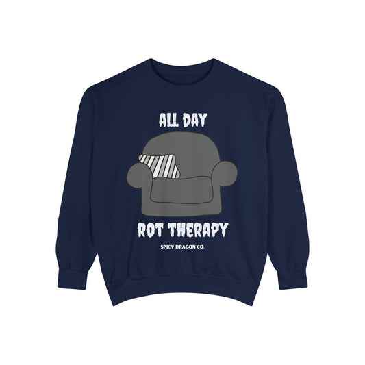All Day Rot Therapy Comfort Colors Crewneck