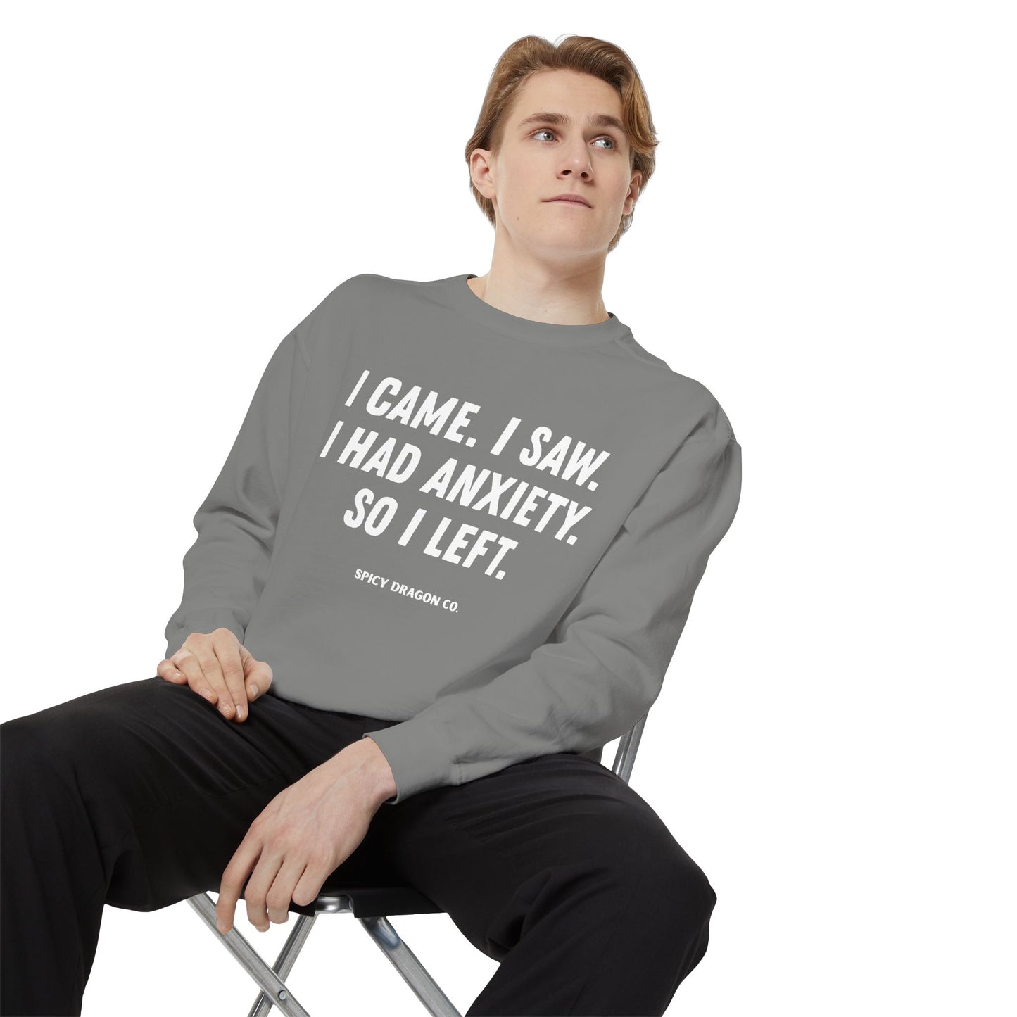 Anxiety Comfort Colors Crewneck