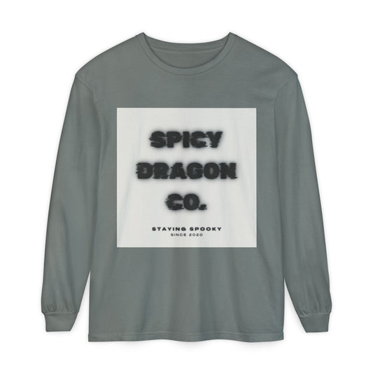 Spicy Dragon Co. Logo Comfort Colors Long Sleeve